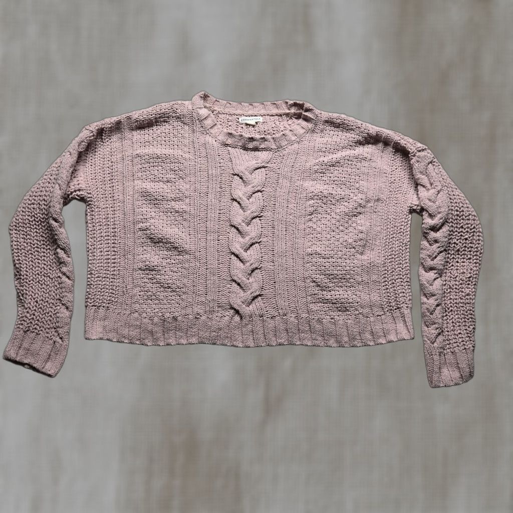Aeropostale VINTAGE Aeropostale Women’s Sweater Cardigan Long Sleeve Pink XL Casual Knit Size XL / US 12-14 / IT 48-50 - 1 Thumbnail