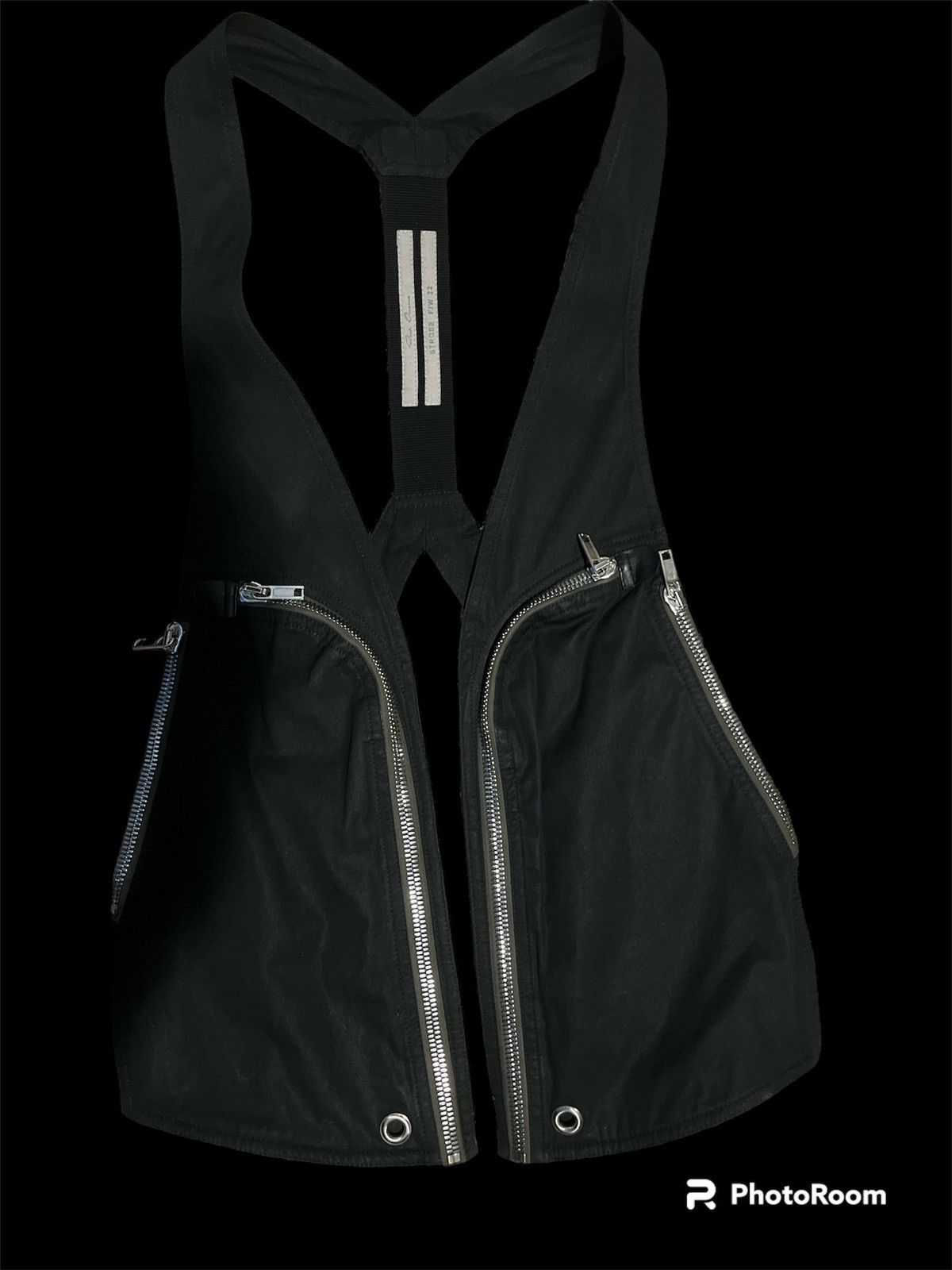 image of Rick Owens Bauhaus Vest in Black, Men's (Size Medium)