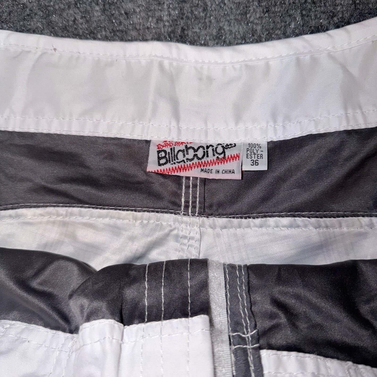 Billabong Billabong Grail Grey Plaid Surf Board Shorts Mens XL Vtg Size US 36 / EU 52 - 3 Thumbnail