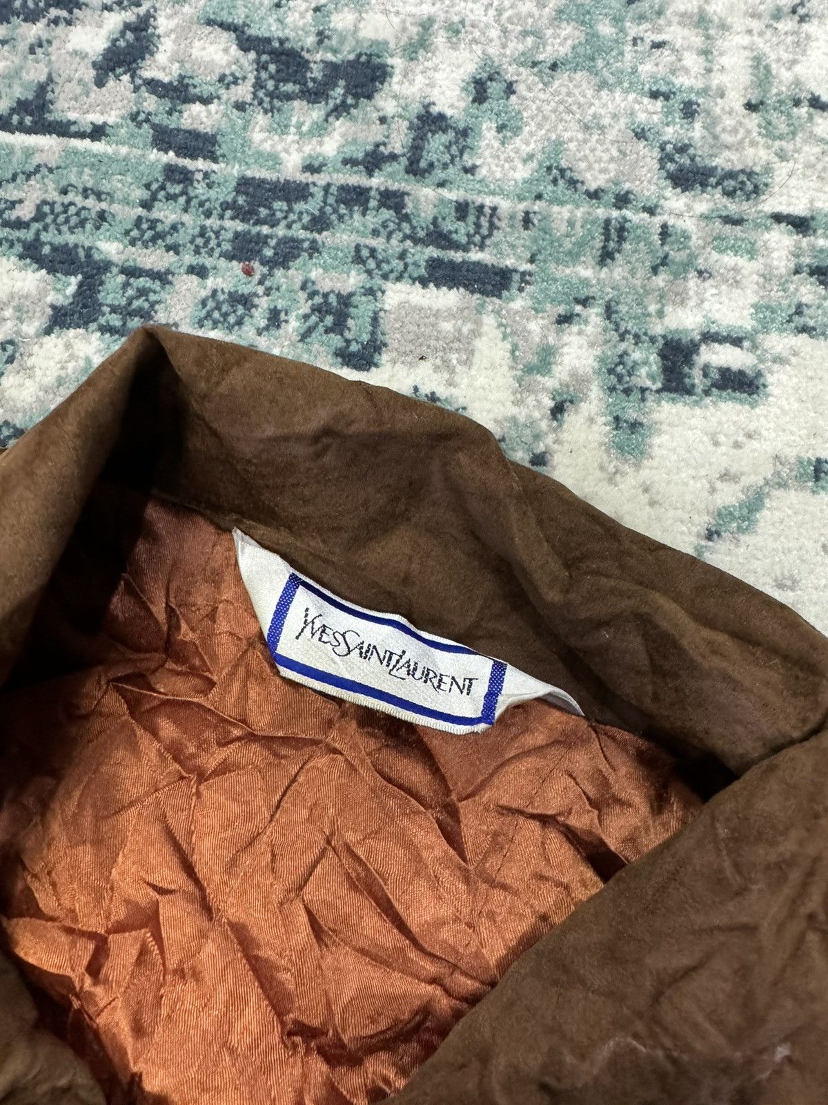 Yves Saint Laurent VINTAGE 90s YVES SAINT LAURENT SUEDE BOMBER JACKET Size US M / EU 48-50 / 2 - 3 Thumbnail