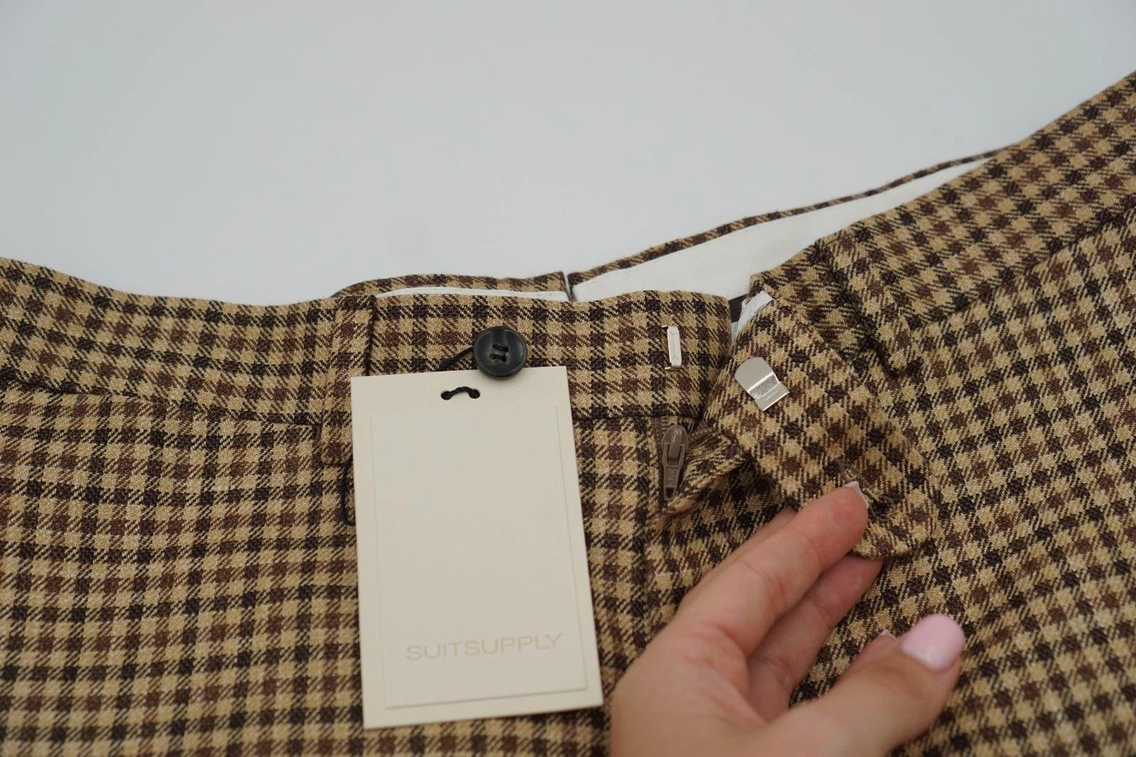 Suitsupply Men Suitsupply Pants Wool Silk & Linen Soho Size 24 UK/US38S Size 38S - 3 Thumbnail