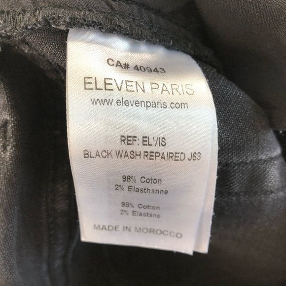 Eleven Paris Eleven Paris Elvis Black Wash Distressed Patch Repaired Jean Size US 32 / EU 48 - 9 Thumbnail