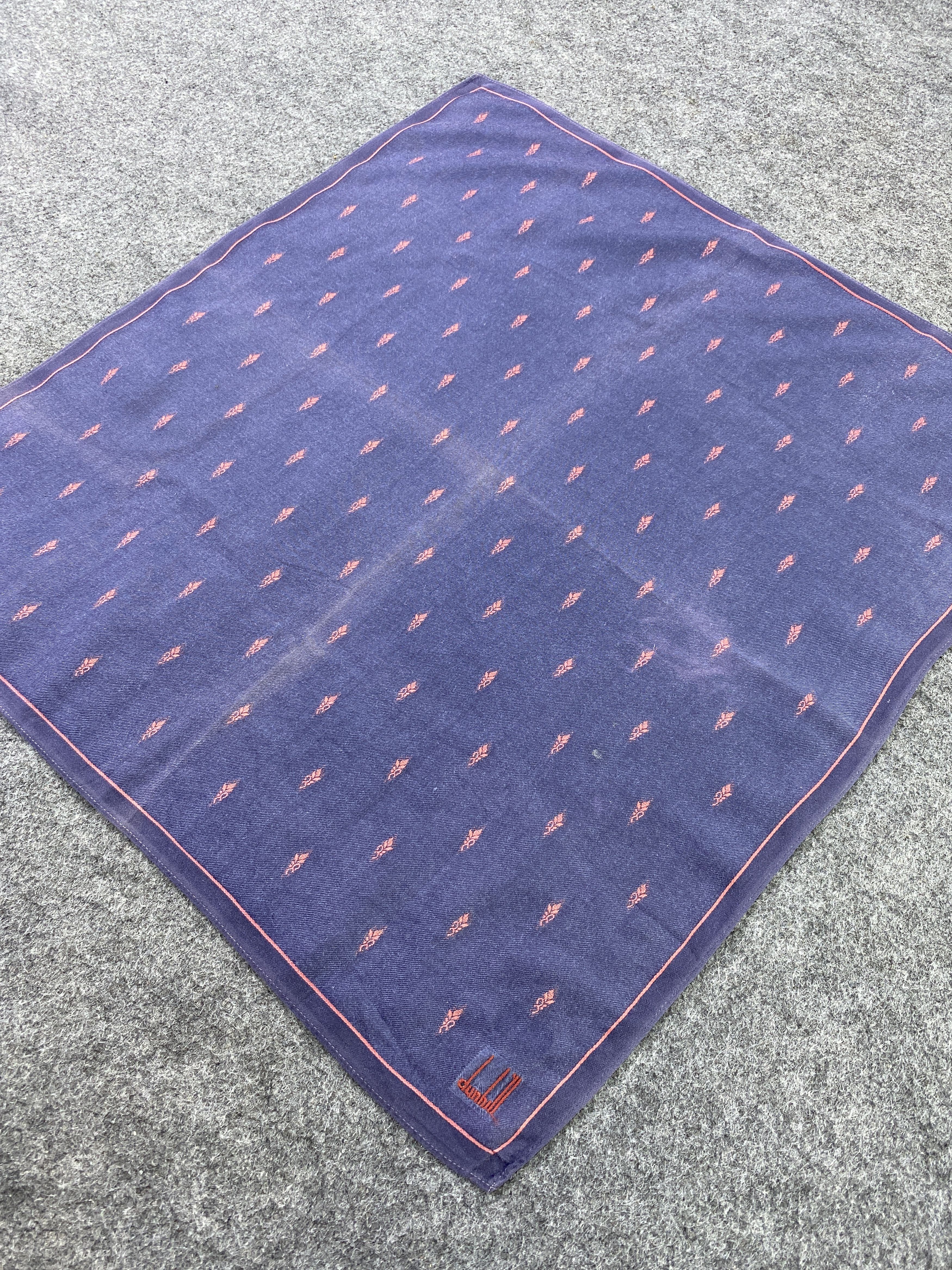Alfred Dunhill × Vintage Alfred Dunhill Handkerchief / Bandana / Neckerchief-B209 Size ONE SIZE - 4 Thumbnail