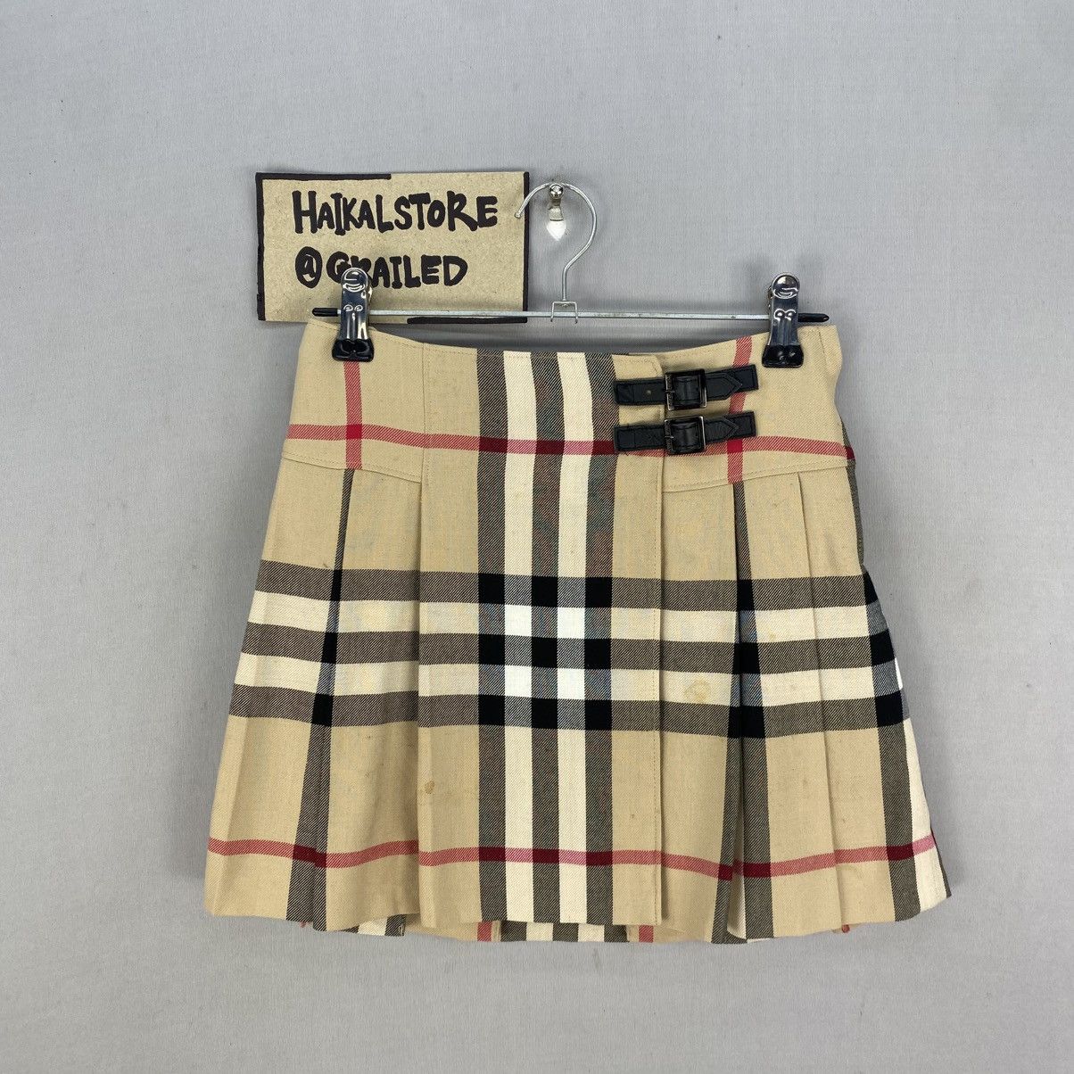 Burberry Burberry London Nova Check Pleated Mini Skirt Size 23" - 1 Thumbnail
