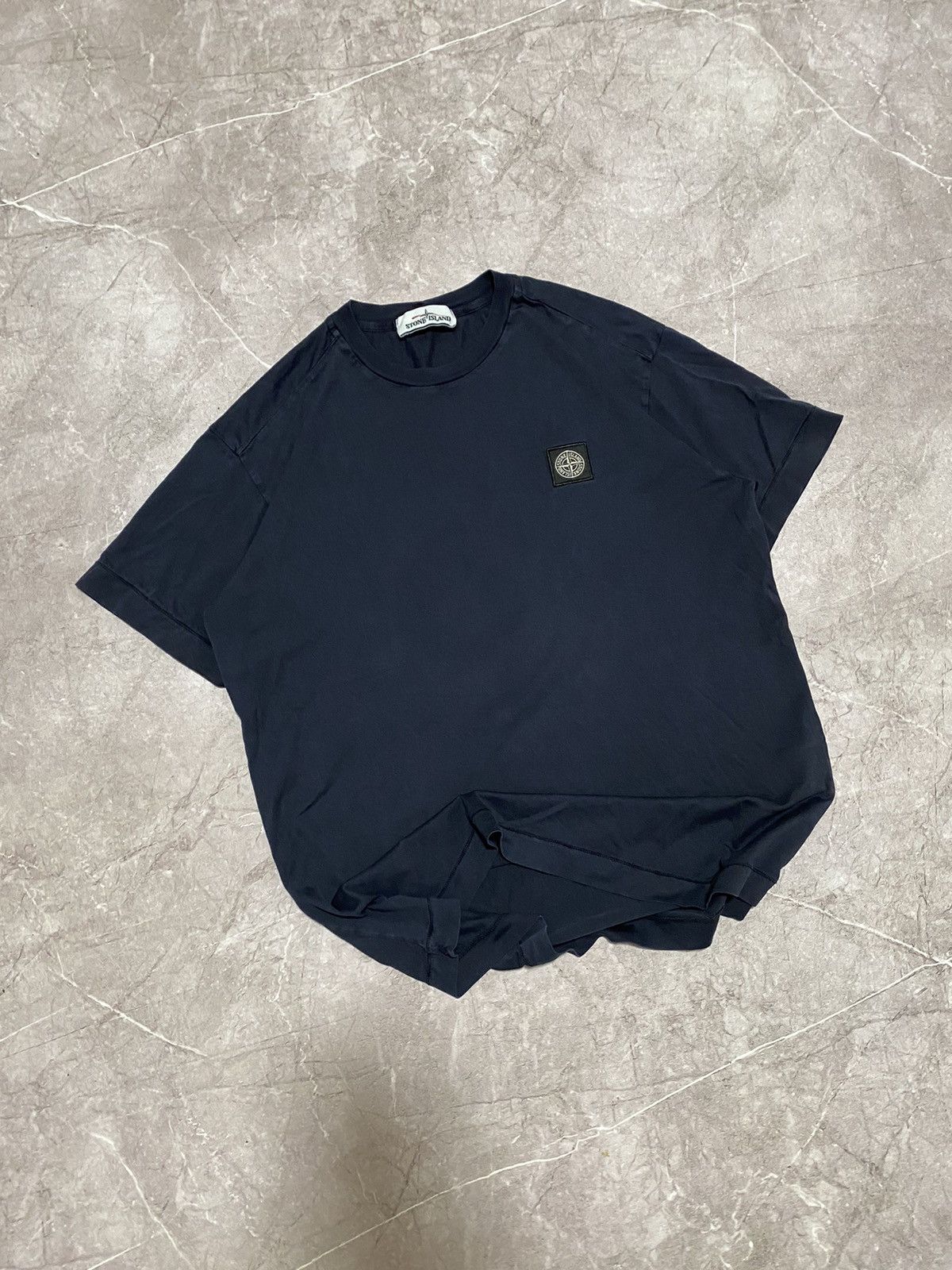 Massimo Osti × Stone Island × Vintage Classic Stone Island Patch Program Blue T Shirt Size US M / EU 48-50 / 2 - 2 Thumbnail