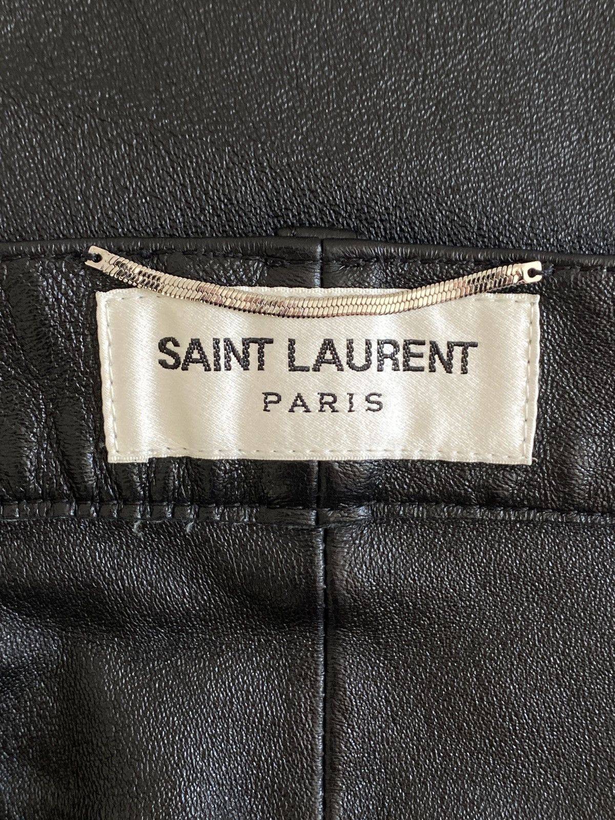 Saint Laurent Paris Saint Laurent Paris Skinny Lambskin Leather Trousers 50 Size US 34 / EU 50 - 9 Thumbnail