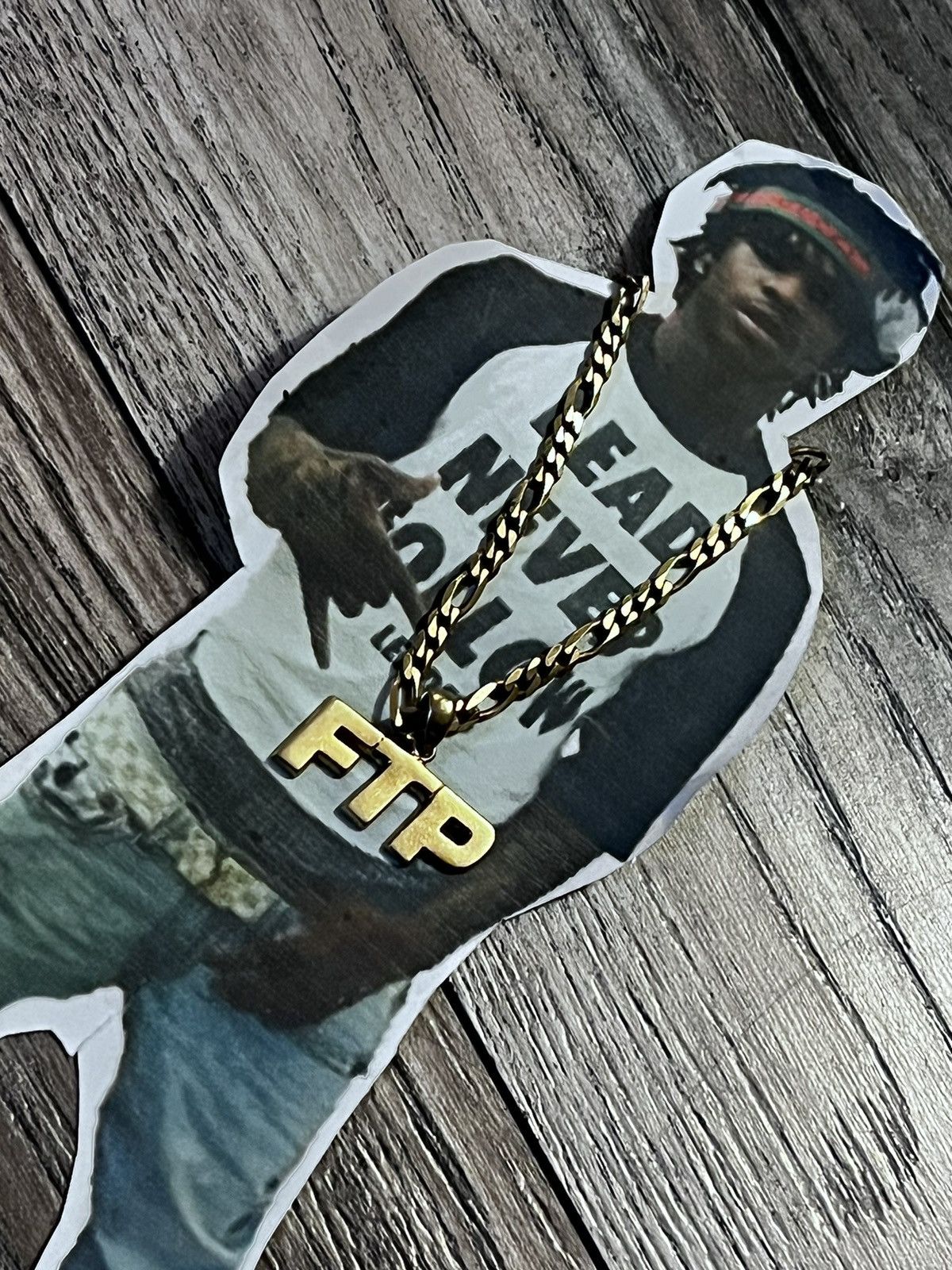 Fuck The Population × G59 Records × Goth Money FTP Micro Logo Gold