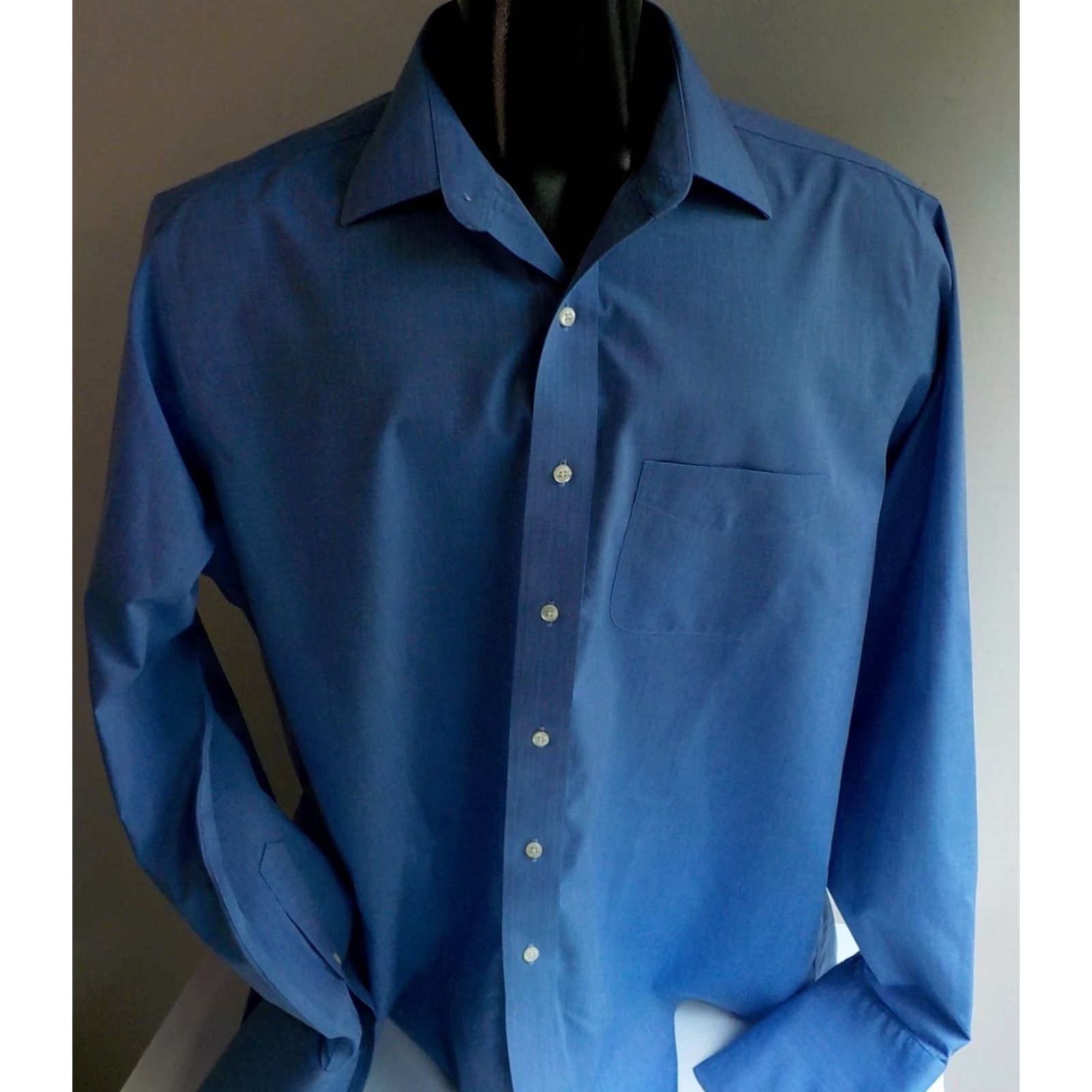 Brooks Brothers BROOKS BROTHERS 1818 100% Cotton French Cuff Blue LS Dress Shirt SZ 16 1/2-36 Size 42R - 2 Thumbnail