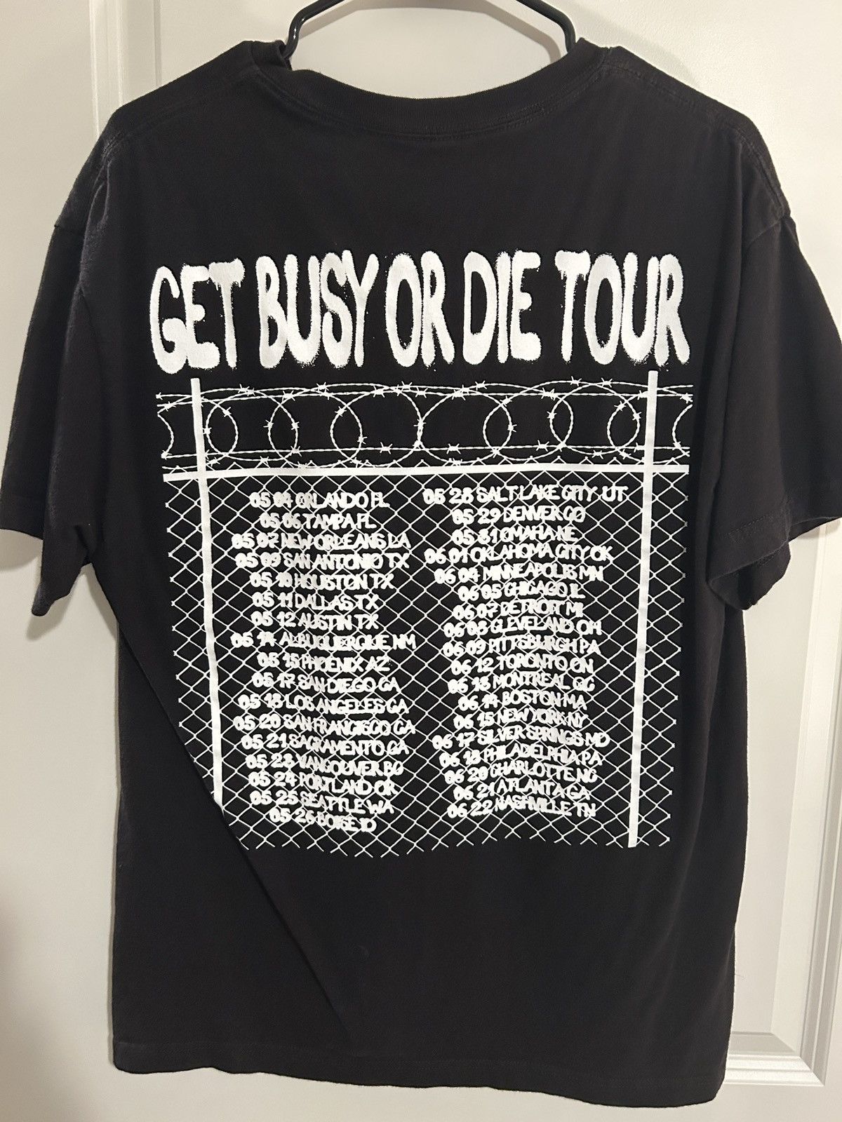 Band Tees $NOT Get Busy Or Die Tour Tee Size US L / EU 52-54 / 3 - 2 Thumbnail