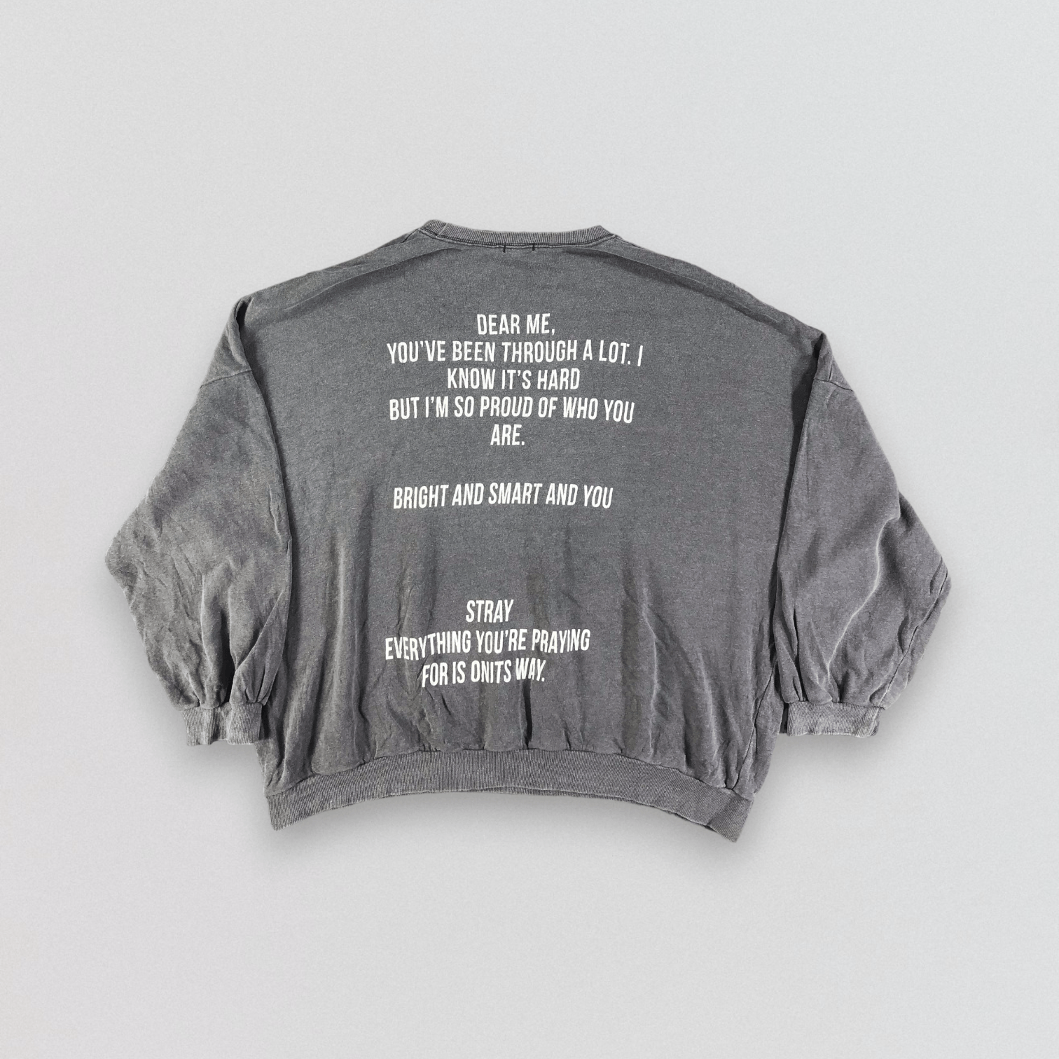 Japanese Brand Vintage Japanese Brand Qoute Sweatshirt F297 Size US L / EU 52-54 / 3 - 1 Thumbnail