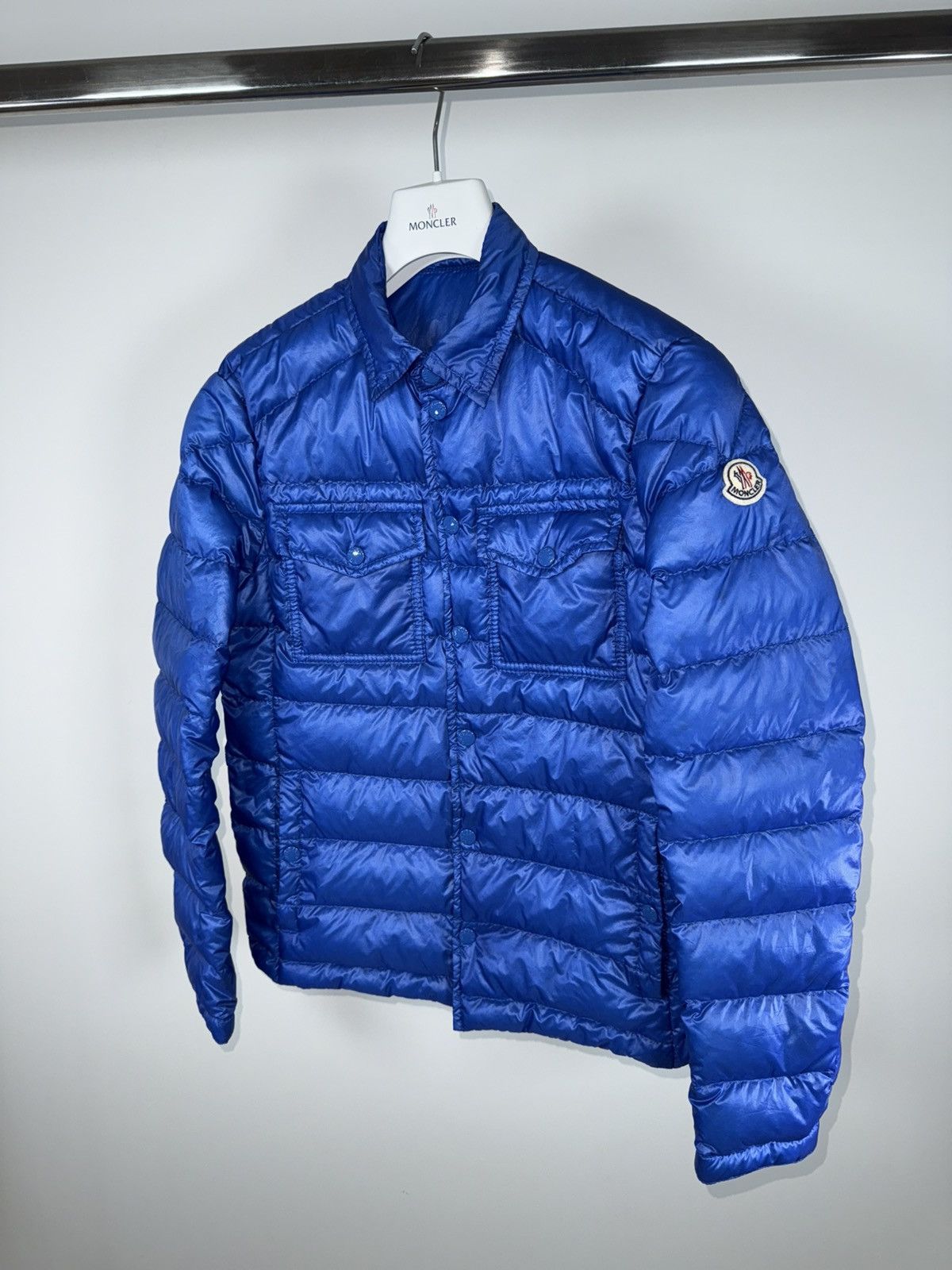 Moncler Moncler Men’s Jacket Gregoire Size 2 (S) Electric Blue Size US S / EU 44-46 / 1 - 2 Thumbnail
