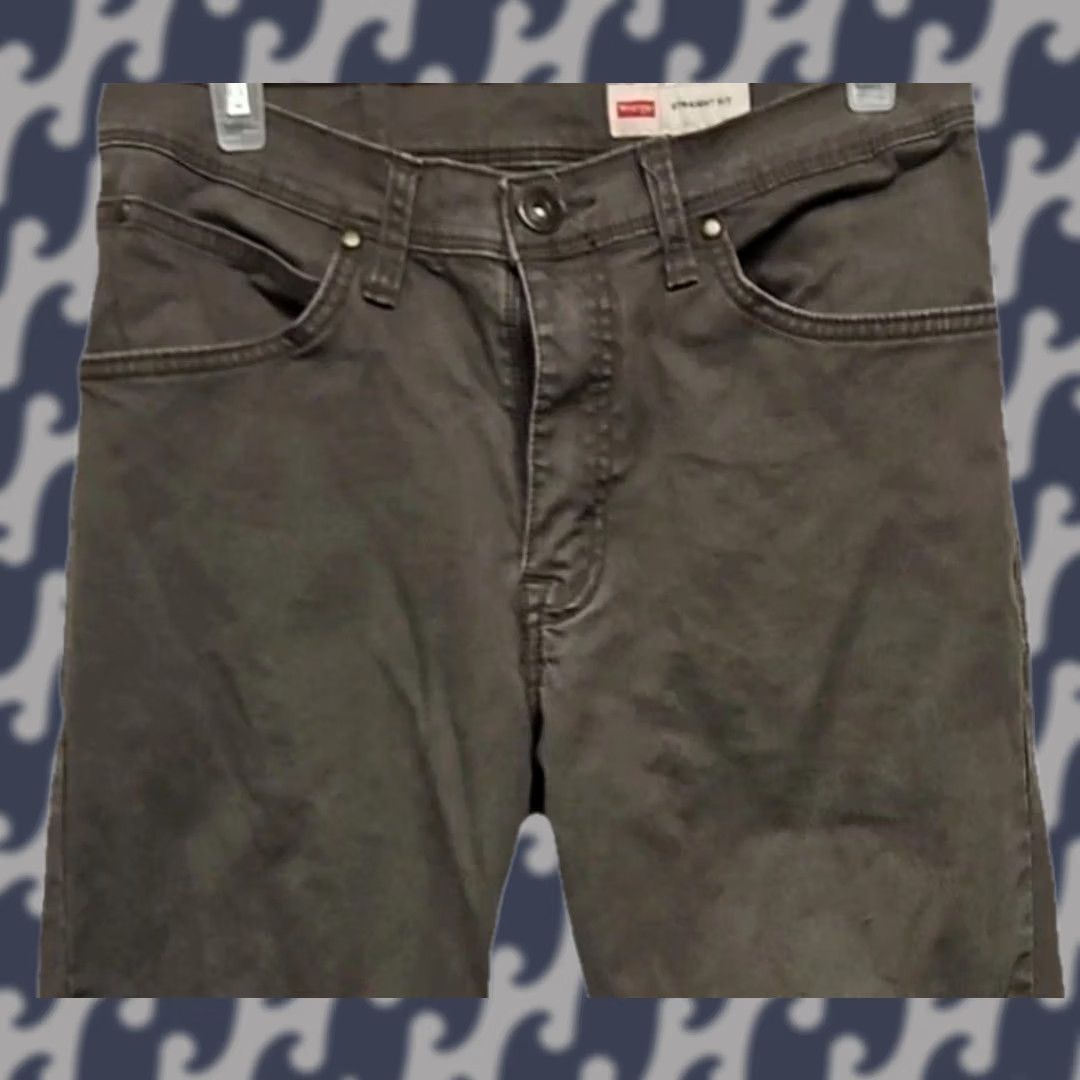 Wrangler Wrangler Jeans Straight Regular Men 28X28 Olive Brown Stretch Denim Cotton Mid Rise Black? Size US 28 / EU 44 - 1 Thumbnail