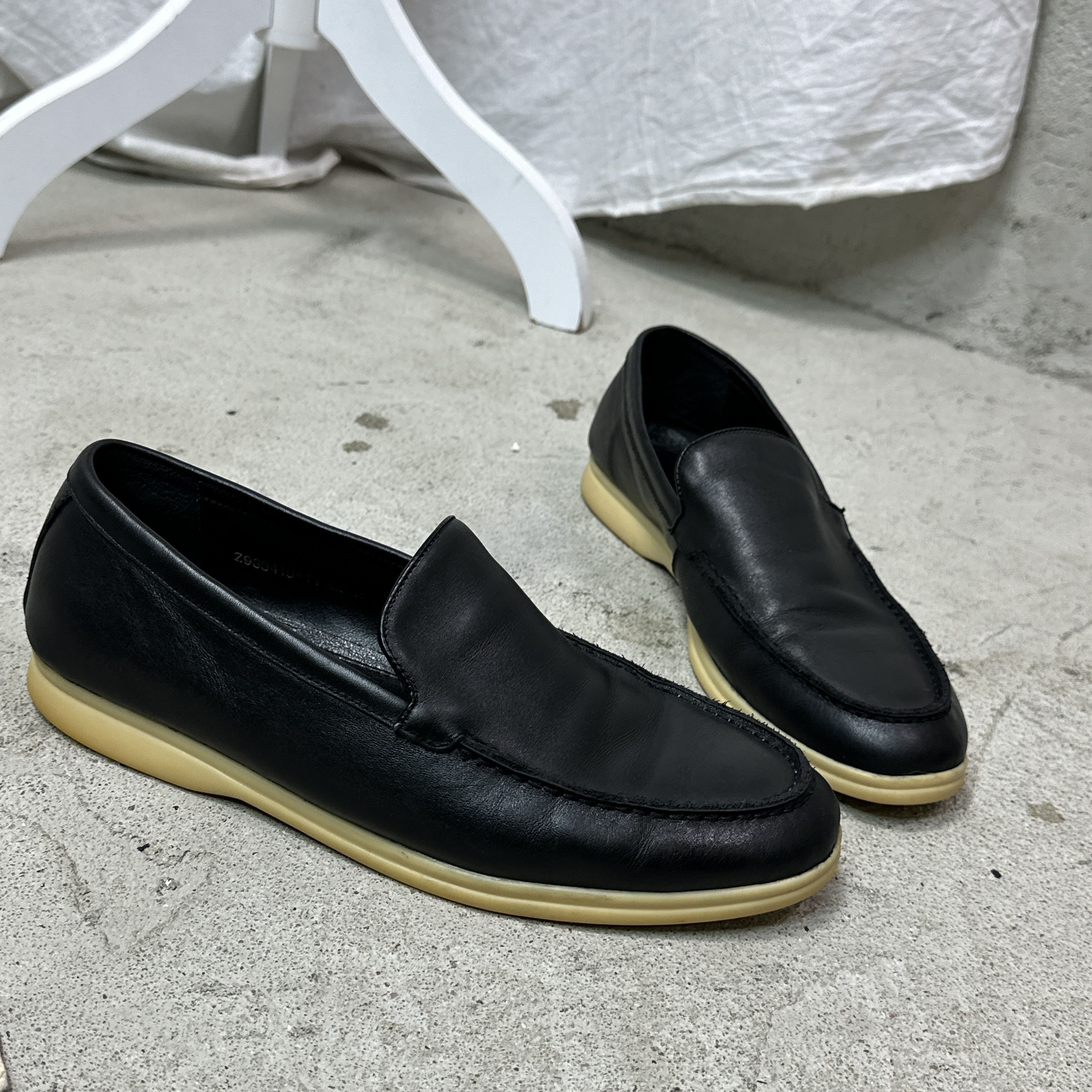 Vintage Vintage Leather Biker Loro Piana Walk Loafers Y2K Size US 9 / EU 42 - 9 Thumbnail