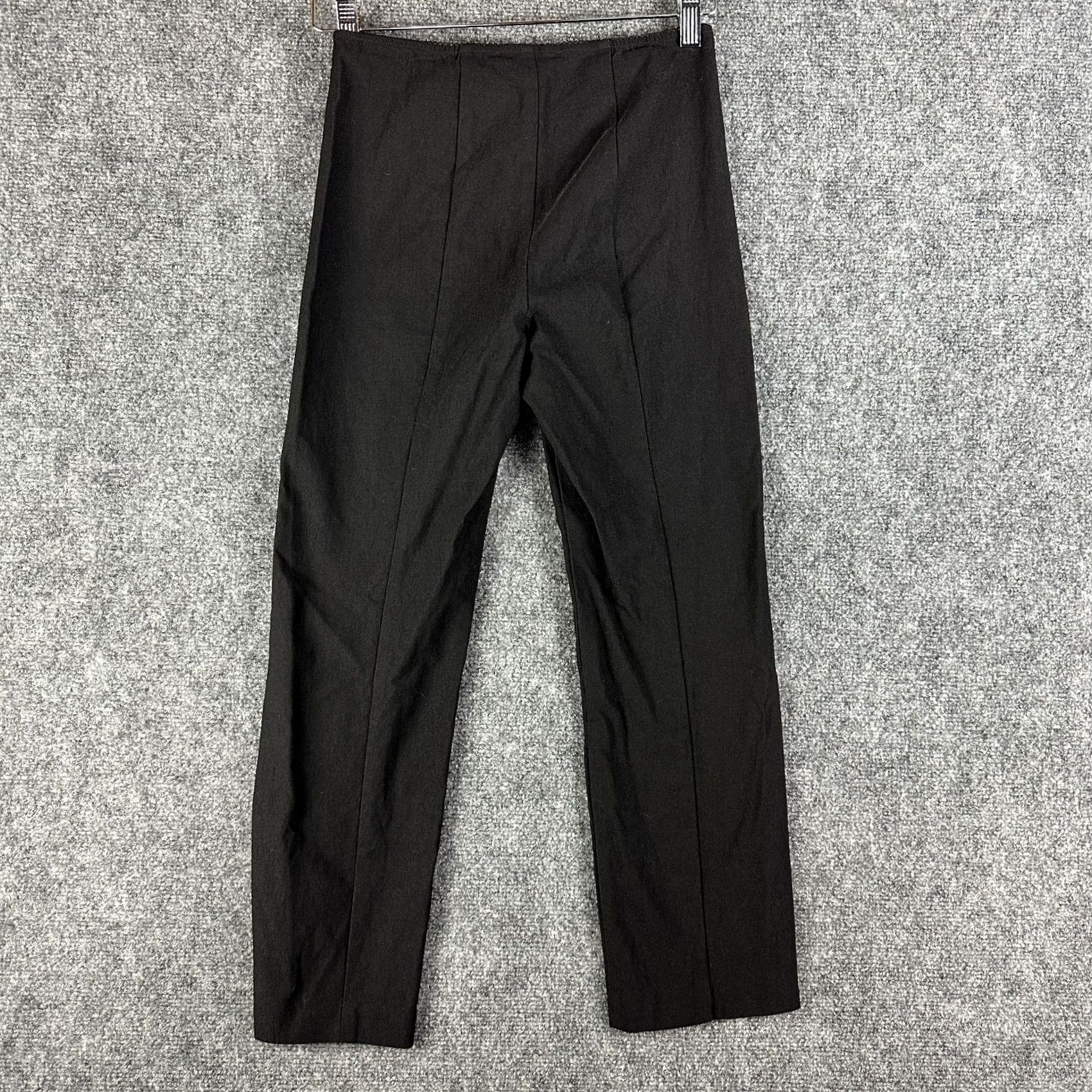 Joseph Ribkoff Joseph Ribkoff Pants Womens 2 Black Stretch Flat Front Straight Ankle Size 26" / US 2 / IT 38 - 6 Thumbnail