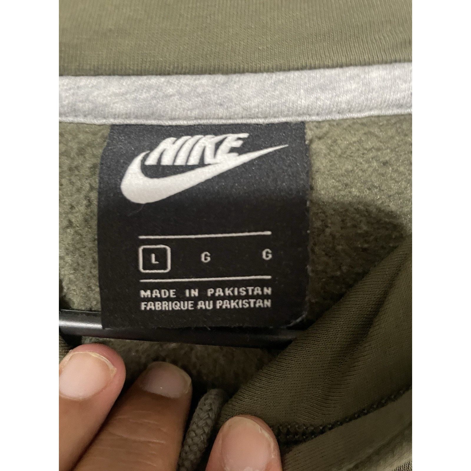Nike Size L- Nike Olive Green Pull Over Hoodie Sweatshirt Travis Size US L / EU 52-54 / 3 - 4 Thumbnail