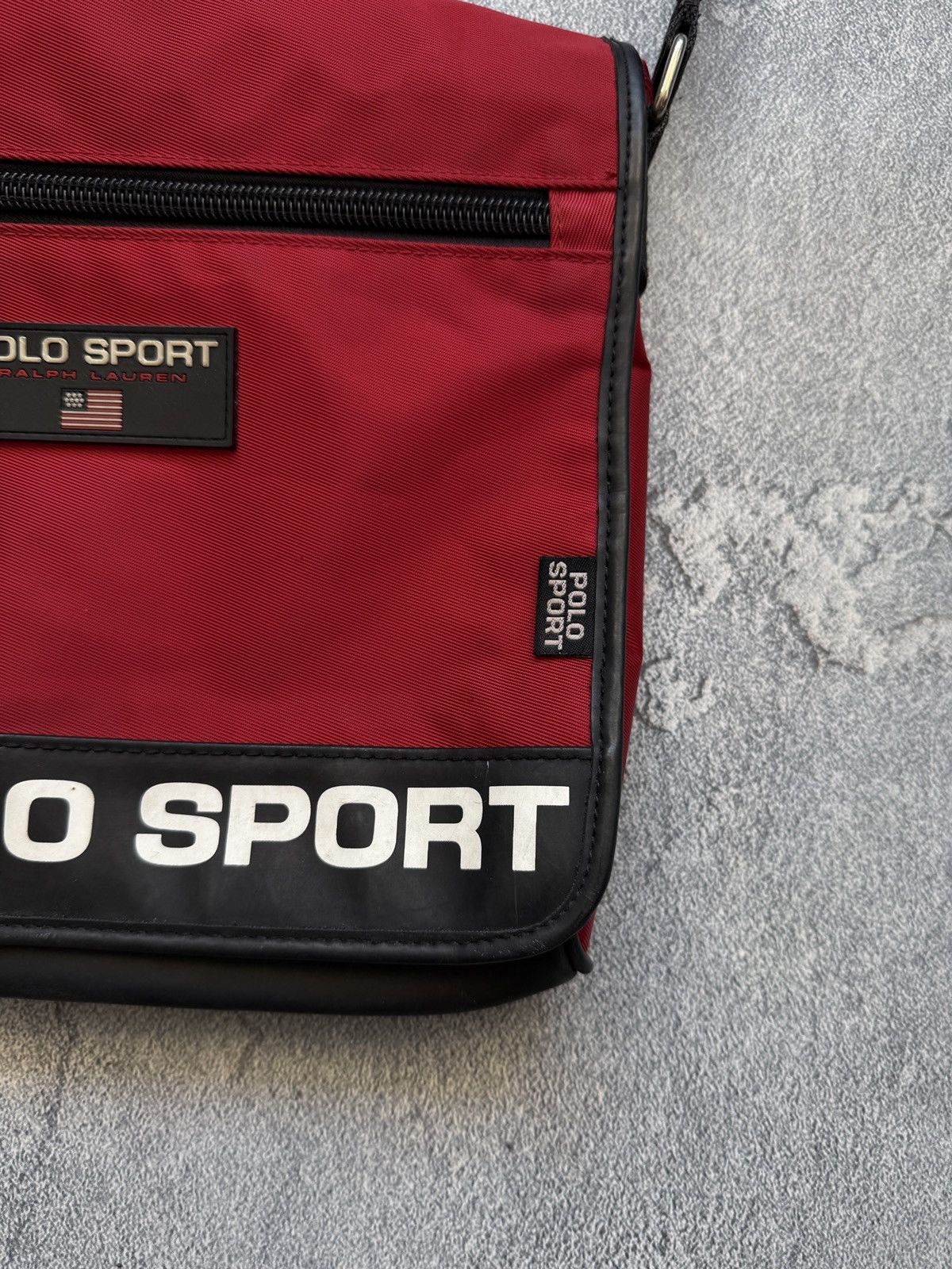 Polo Ralph Lauren 🔥🇺🇸VINTAGE POLO SPORT BAG MESSENGER Y2K 🇺🇸🔥 Size ONE SIZE - 3 Thumbnail