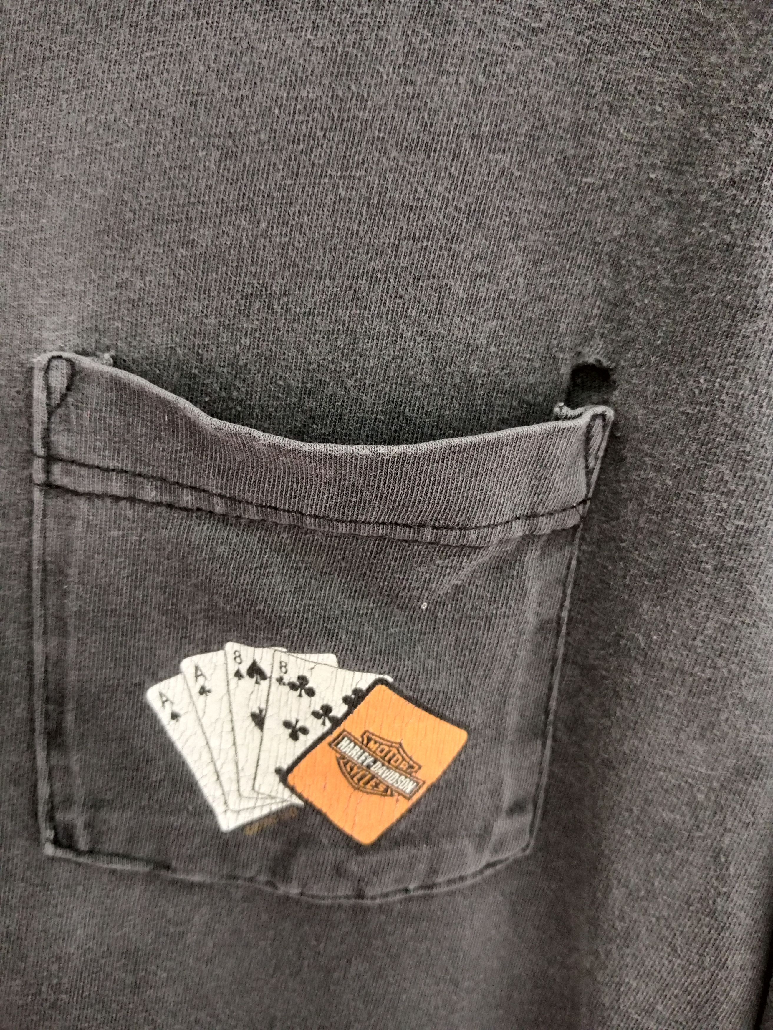 Harley Davidson Vintage Y2K Harley Davidson Hd Trash Sunfaded Longsleevet Size US XL / EU 56 / 4 - 7 Thumbnail