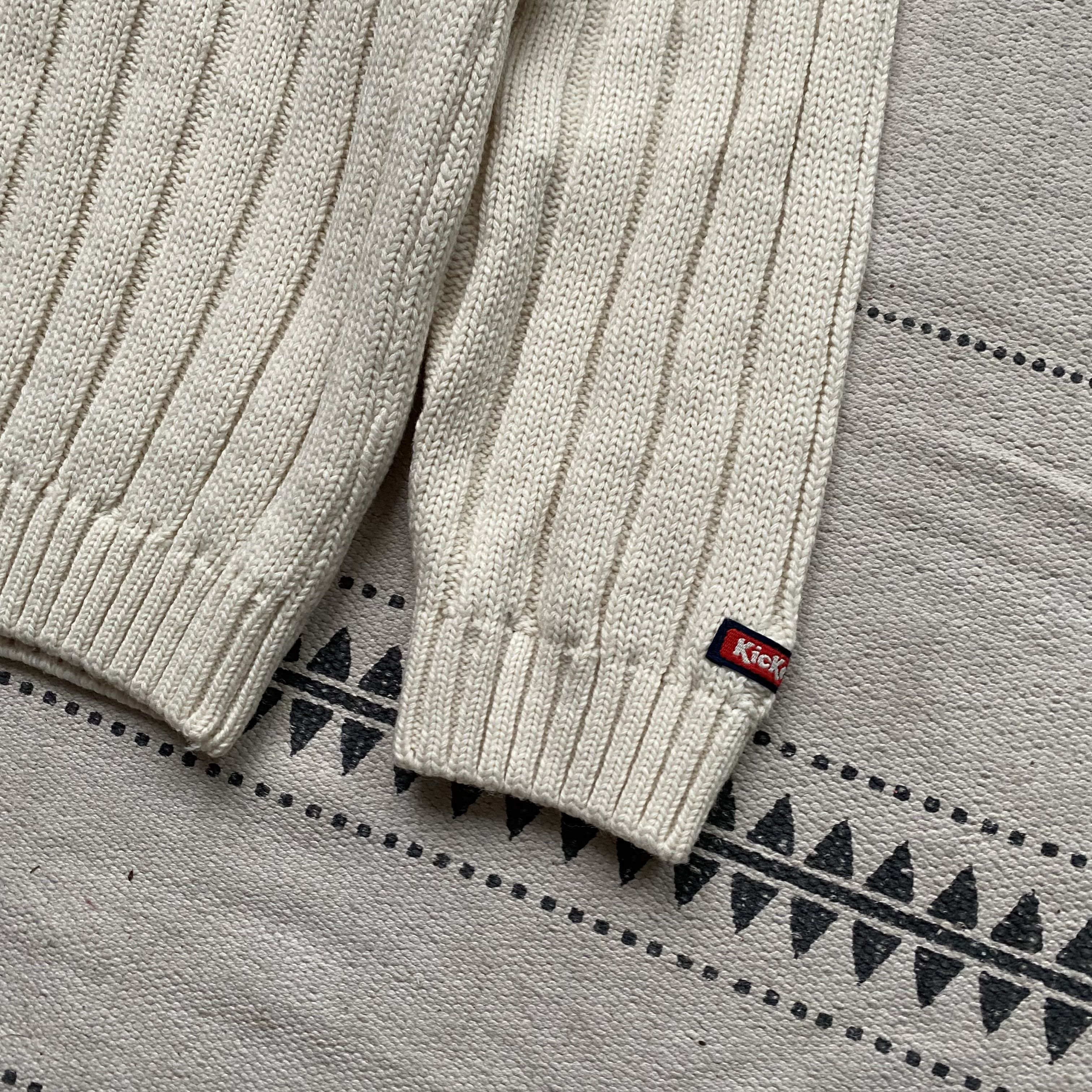 Kickers Vintage 80/90s Cozy Ribbed Knit Wool Sweater KicKers Y2K Size US L / EU 52-54 / 3 - 4 Thumbnail