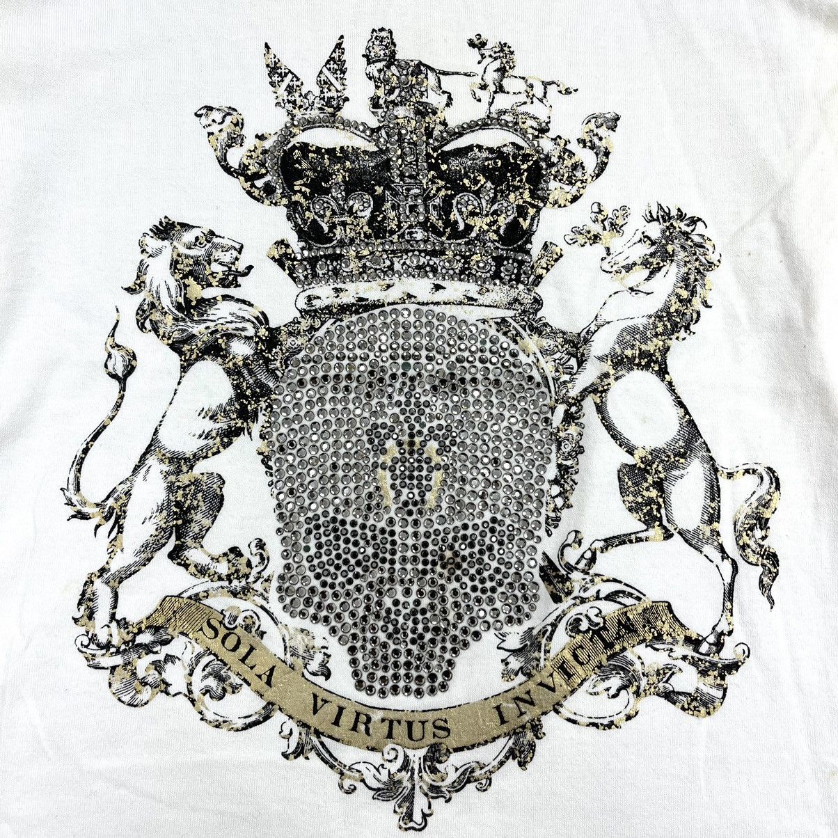 14th Addiction × If Six Was Nine × Le Grande Bleu (L.G.B.) Y2K Lagust Studed Poem Skull Punk Long Sleeve Ifsixwasnine Size US M / EU 48-50 / 2 - 3 Thumbnail