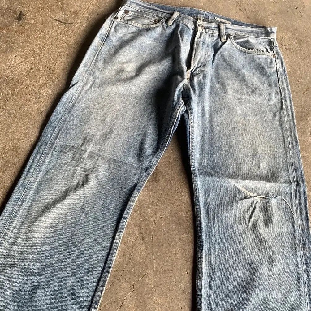 Polo Ralph Lauren PRL Polo Ralph Lauren Distressed Faded Jeans Ripped Denim Size US 33 - 3 Thumbnail