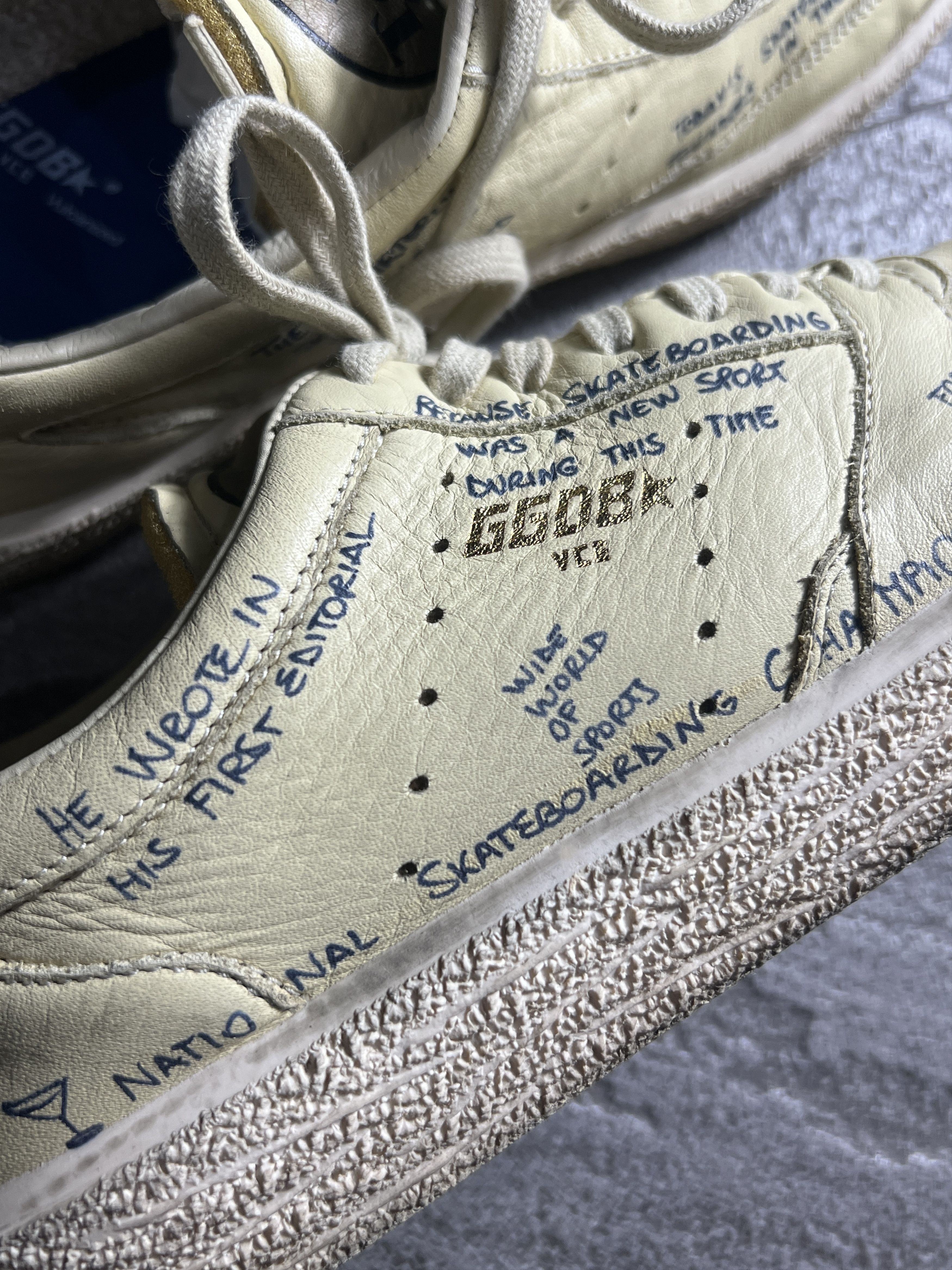 Golden Goose Golden Goose VCE Scribble Handwritten Leather Sneakers EU39 Size US 9 / IT 39 - 7 Thumbnail