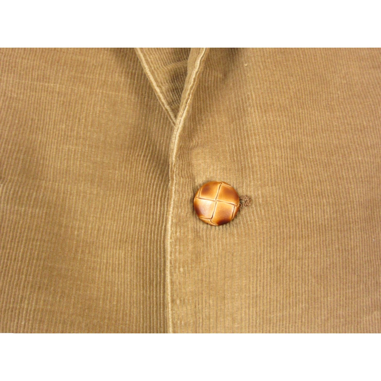 Levi's VINTAGE Levi's Blazer Mens 42 Brown Corduroy 80s 90s Styles Jacket Single-Breasted Notch Two-Button Size 42R - 4 Thumbnail
