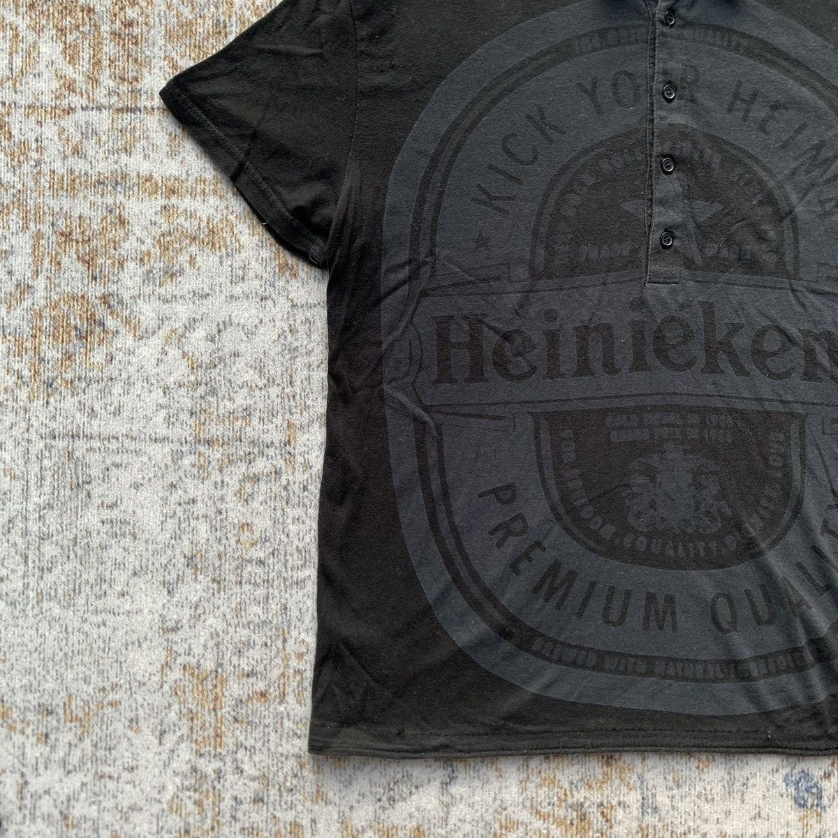 PPFM 2000s PPFM Big Printed Heineken Polo Shirt Size US L / EU 52-54 / 3 - 4 Thumbnail