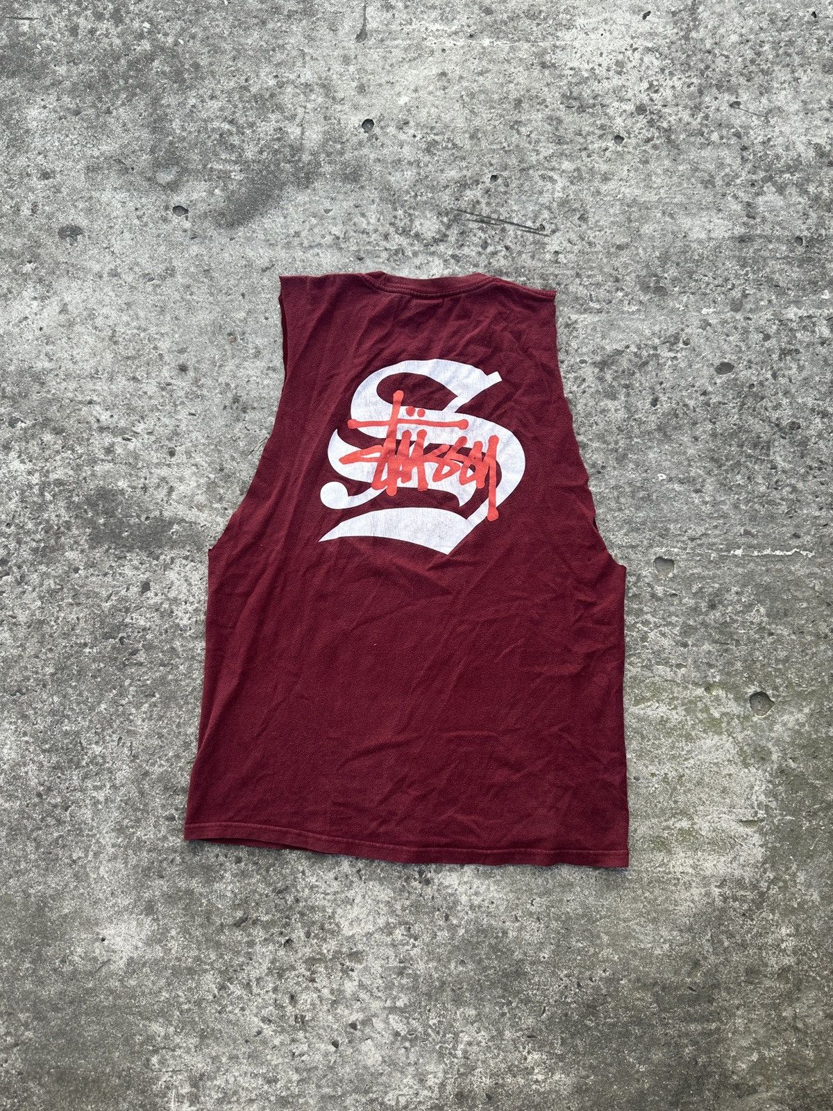 Stussy Vintage Stussy Tank Top Logo Streetwear Rare USA M 90s Size US M / EU 48-50 / 2 - 1 Thumbnail