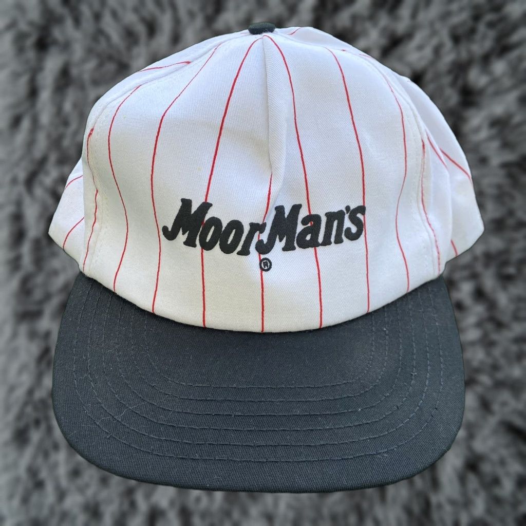 Vintage VINTAGE Black & White USA Pinstripe Snapback Hat Men One Size Black Mens New Size ONE SIZE - 1 Thumbnail