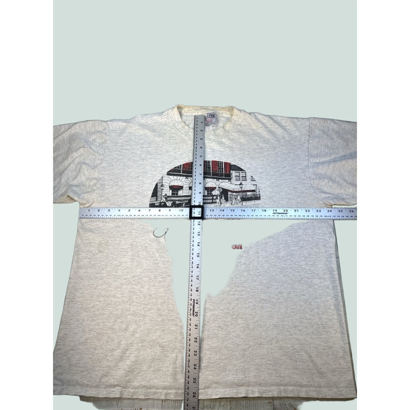 Vintage VINTAGE Oneita USA Cheers Boston 90s T-Shirt XL Gray Mens Bar TV Sitcom Graphic Regular Size XL Size US XL / EU 56 / 4 - 1 Thumbnail
