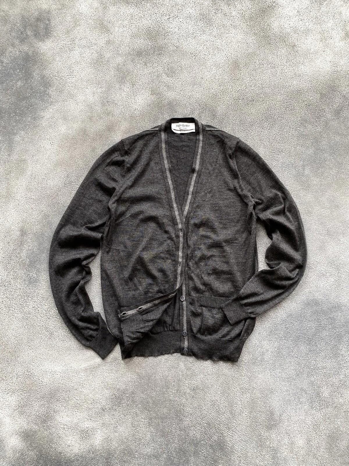 Saint Laurent Paris AW 2009 Yves Saint Laurent Cashmere Cardigan V-Neck Size S / US 4 / IT 40 - 5 Thumbnail