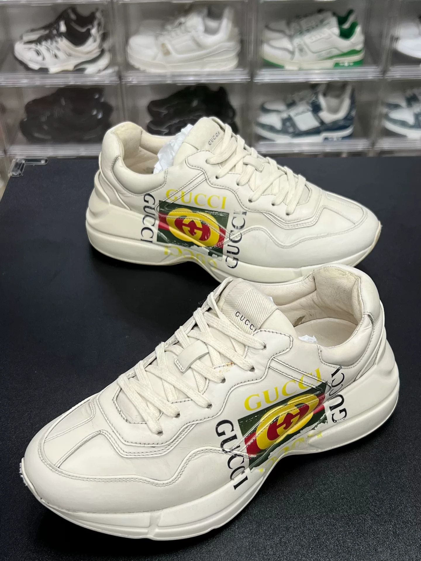 Gucci Gucci Retro White Lowtop Sneakers 6.5 Men Size US 6.5 / EU 39-40 - 1 Thumbnail