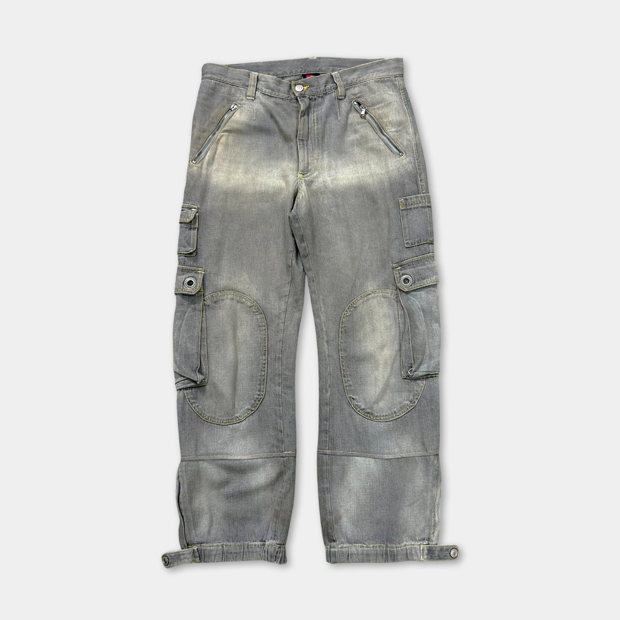 Dolce & Gabbana Dolce & Gabbana Grey Washed Cargo Pants Size US 30 / EU 46 - 1 Thumbnail