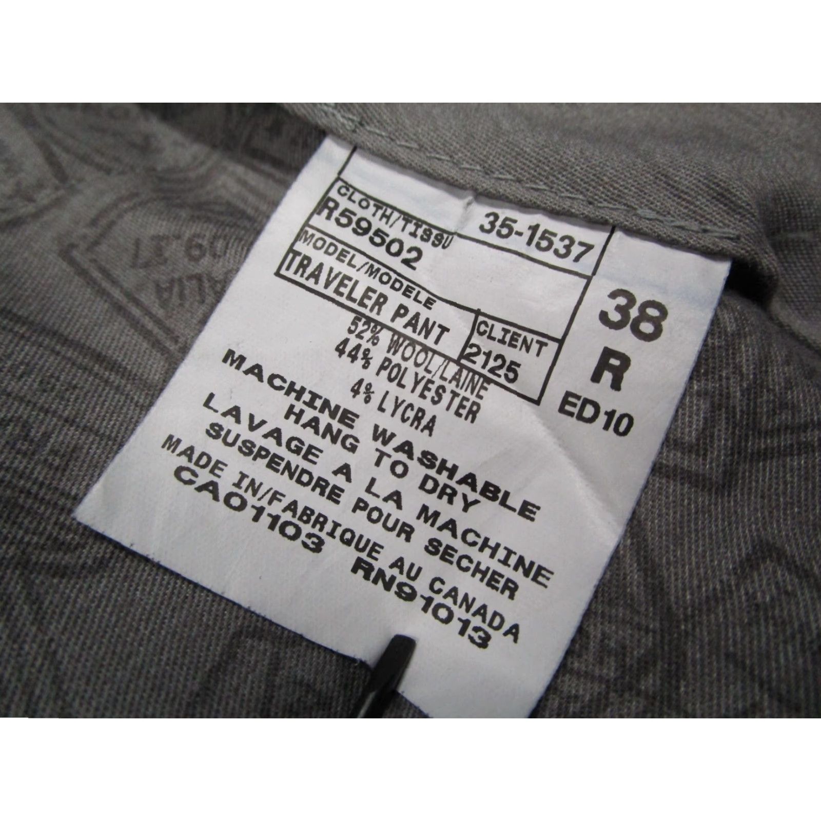 Jack Victor Riviera Jack Victor Pants Mens Blue 38 Regular Traveler Wool Blend Work 38x28 Size US 38 / EU 54 - 4 Thumbnail