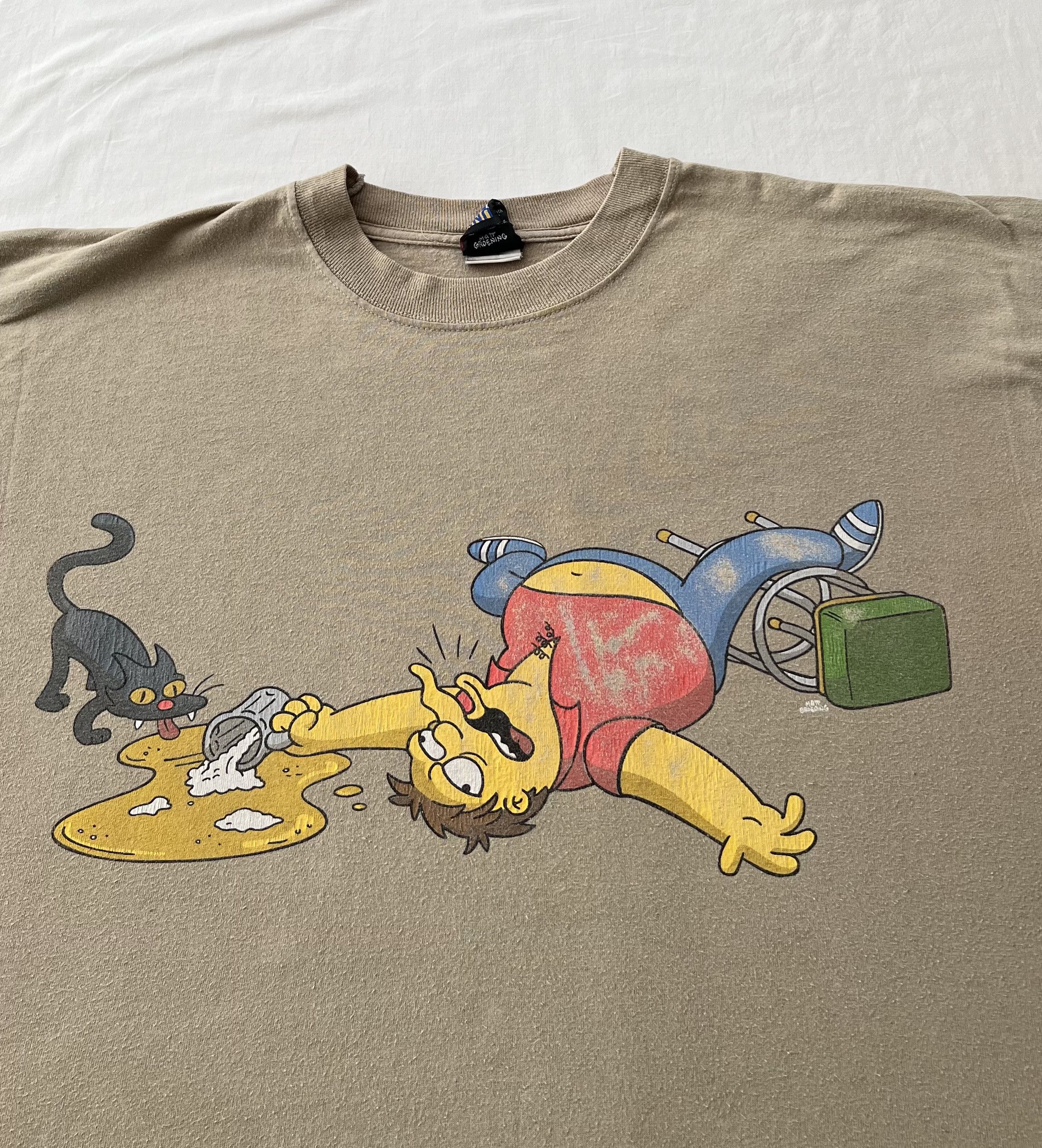 The Simpsons Vintage 2001 The Simpsons Barney Matt Groening Cartoon Tee Size US XL / EU 56 / 4 - 3 Thumbnail