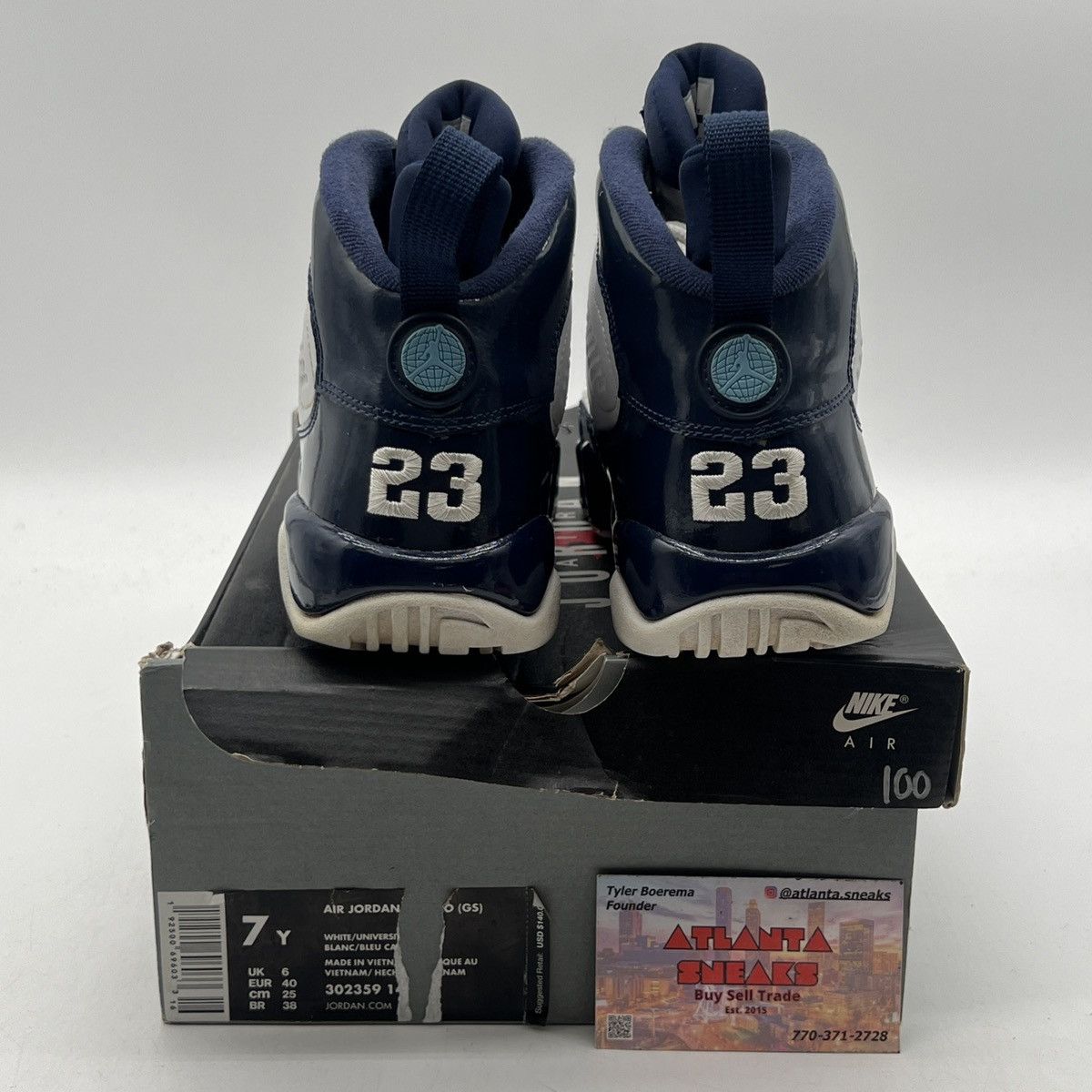 Jordan Brand Air Jordan 9 University blue Size US 7 / EU 40 - 3 Thumbnail