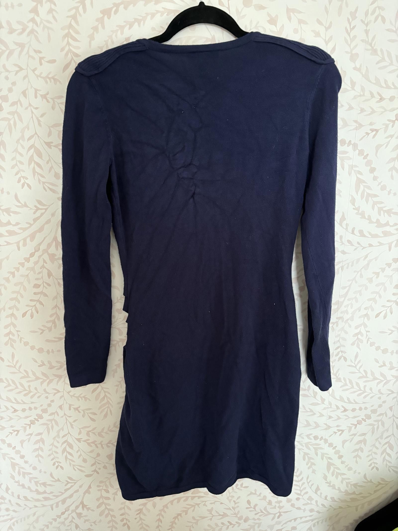 Designer EUC Boston Proper Knit Long Sleeve Dress -Size 8 - Navy Blue Size M / US 6-8 / IT 42-44 - 5 Thumbnail