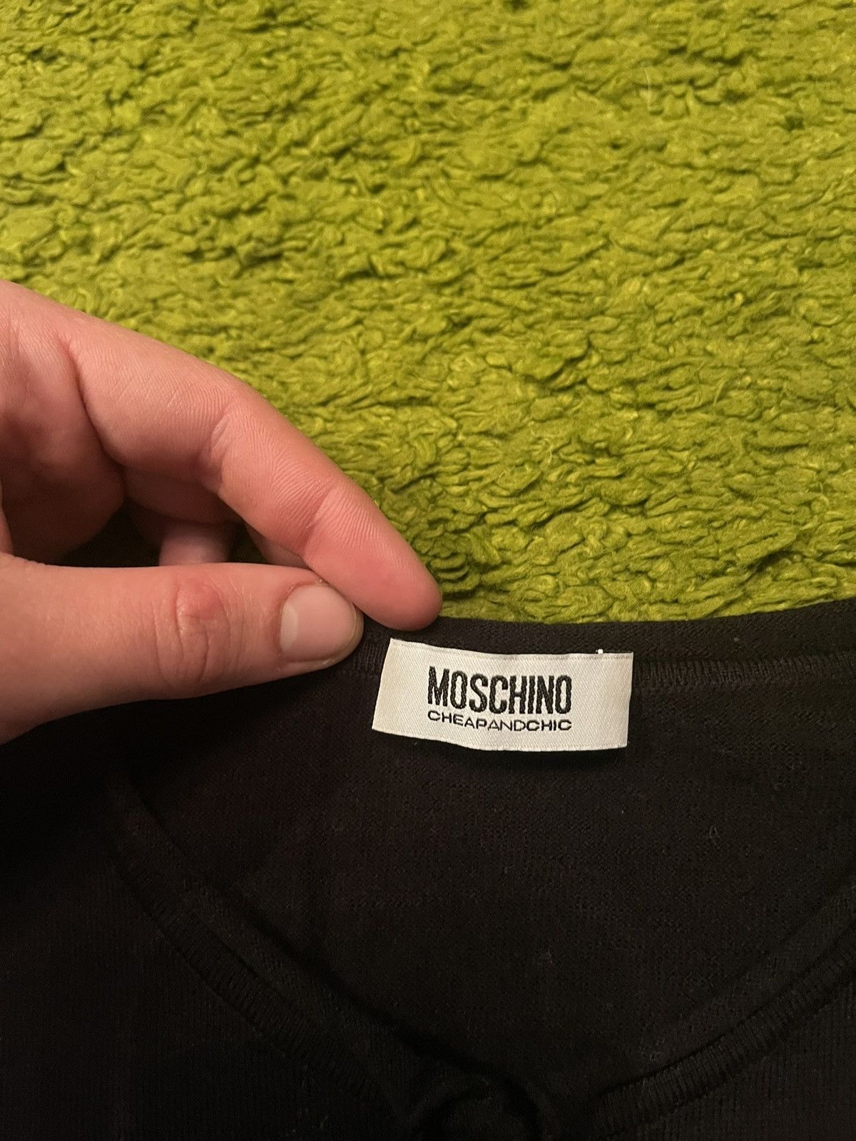 Moschino × Vintage Moschino Cheap and Chick 2000s vtg pearl buttons cardigan Size M / US 6-8 / IT 42-44 - 6 Thumbnail