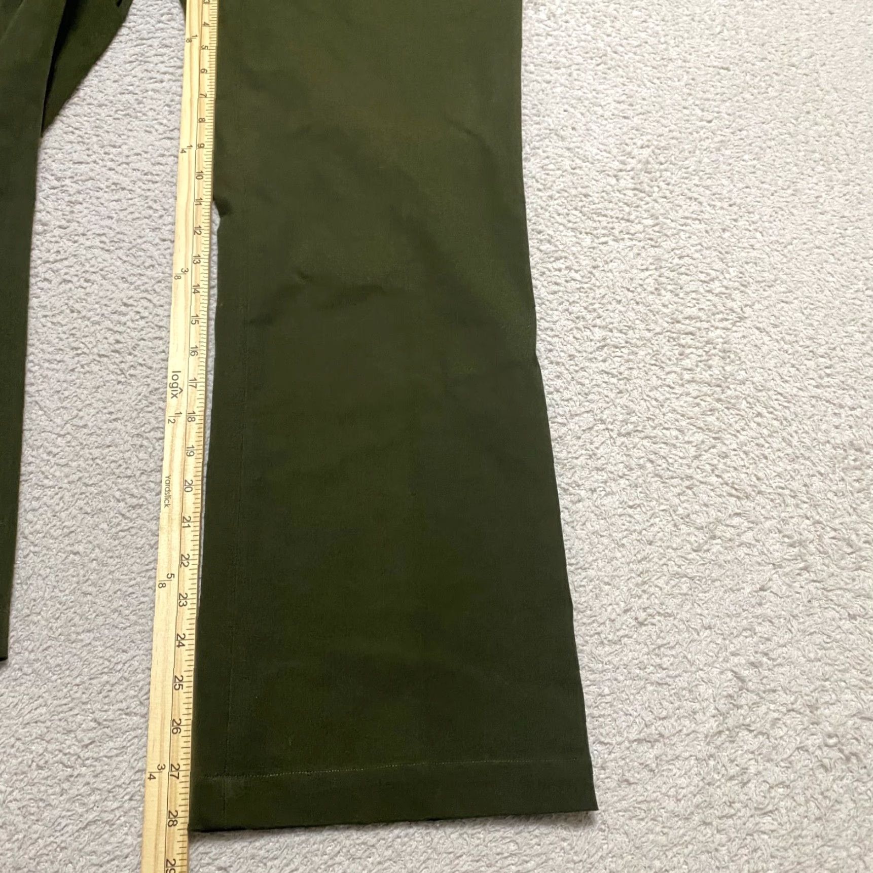Talbots Talbots Womens Pants 10 Green Newport Straight Ankle Career Business Women's Regular Size 10 Green Talbots Pants Size 32" / US 10 / IT 46 - 3 Thumbnail