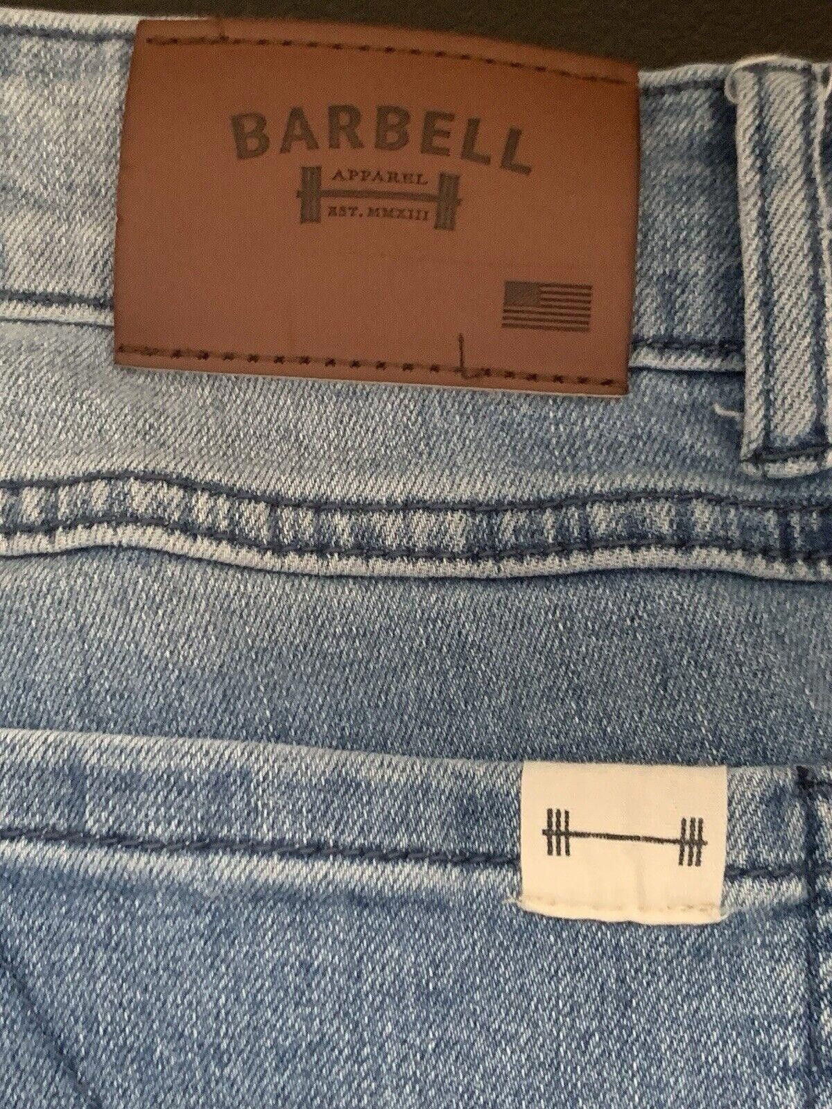 Designer Barbell Apparel Jeans Blue Denim Straight Stretch Distressed Size US 31 - 5 Thumbnail