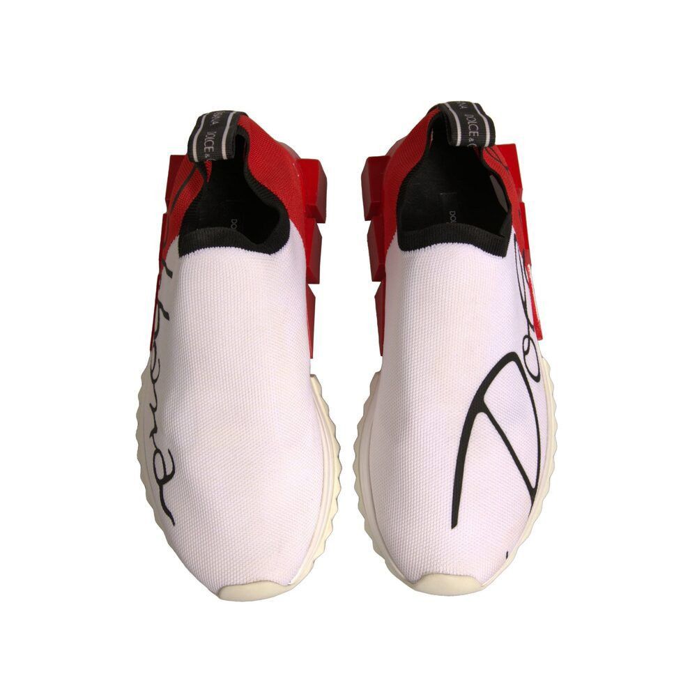 Dolce & Gabbana Dolce & Gabbana White Red Low Top Sorrento Sneakers Shoes Size US 8 / IT 38 - 3 Thumbnail
