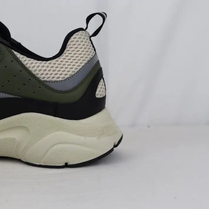 Dior o1rshd1 B22 Calf Mesh Sneakers in Green/Beige Size US 10 / EU 43 - 4 Thumbnail