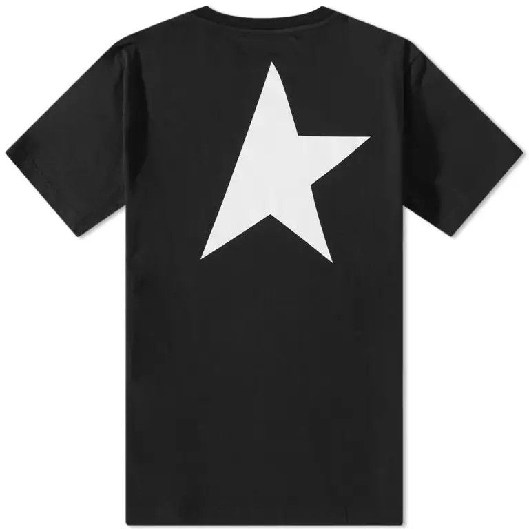 Golden Goose o1s22i1n1224 Big Star Regular T-Shirt in Black Size US L / EU 52-54 / 3 - 2 Thumbnail