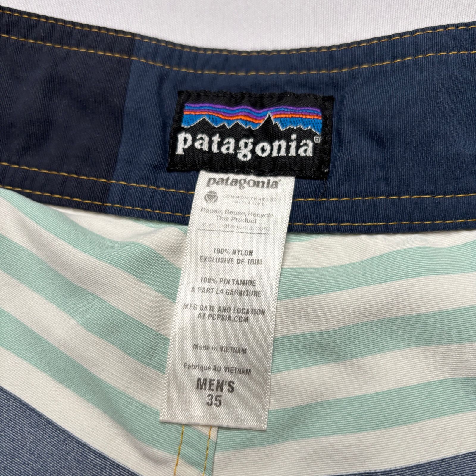 Patagonia Patagonia Wavefarer 9.5" Board Shorts Men's 35 Fitz Stripe Size US 34 / EU 50 - 3 Thumbnail