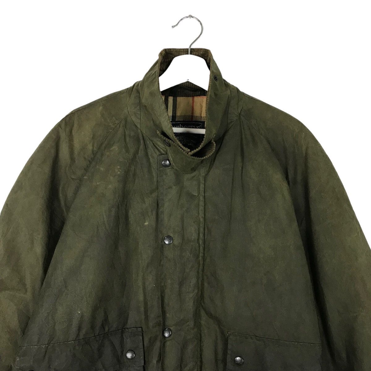 Burberry 💥 BURBERRY NOVA CHECK LINING WAXED JACKET MADE IN ENGLAND Size US L / EU 52-54 / 3 - 4 Thumbnail