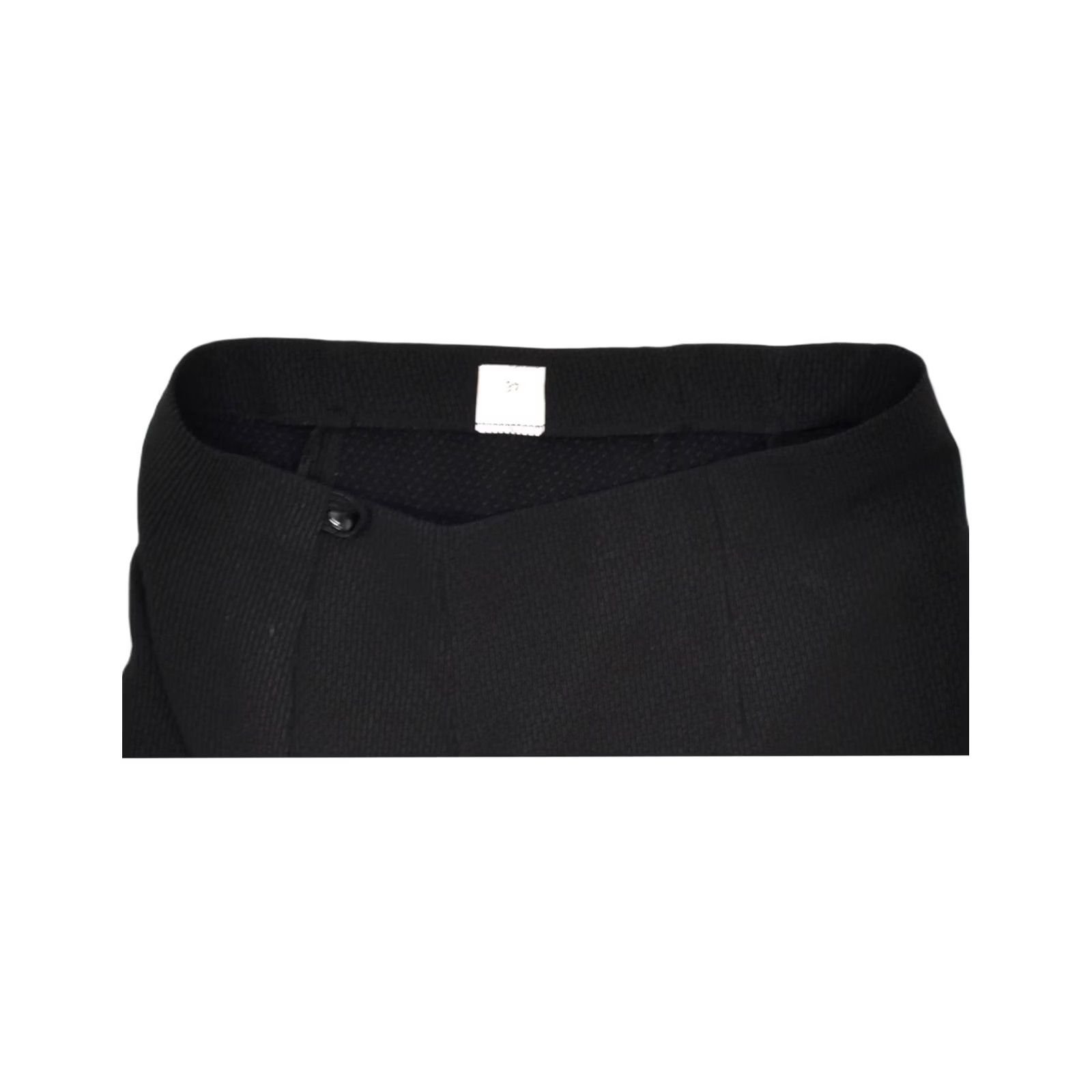 Vintage VINTAGE Womens Tapered Casual Trousers Black Polyester IT 46 Large W30 L30 Size 36" / US 14 / IT 50 - 3 Thumbnail
