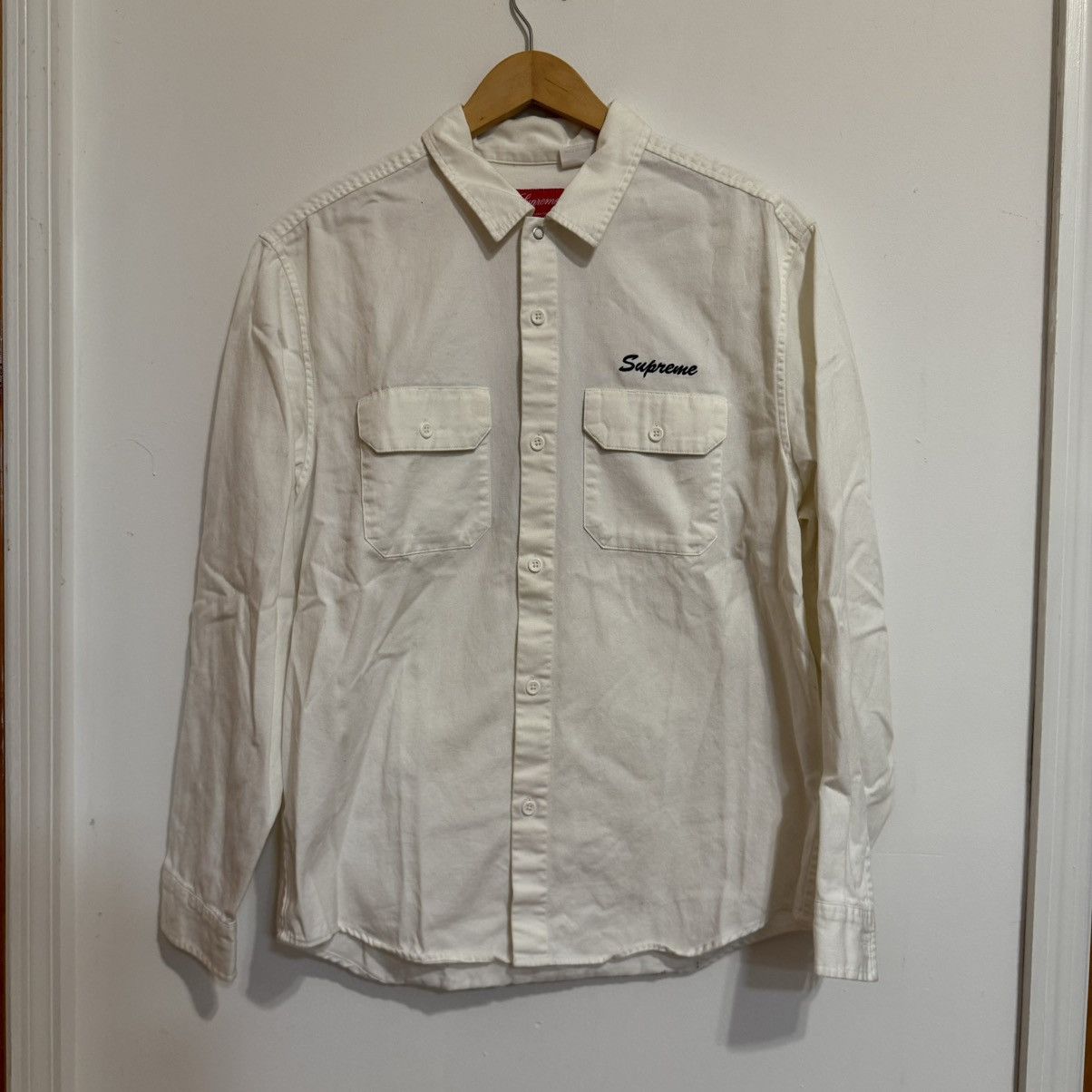 Supreme Supreme Virgin Mary Work Shirt | Grailed