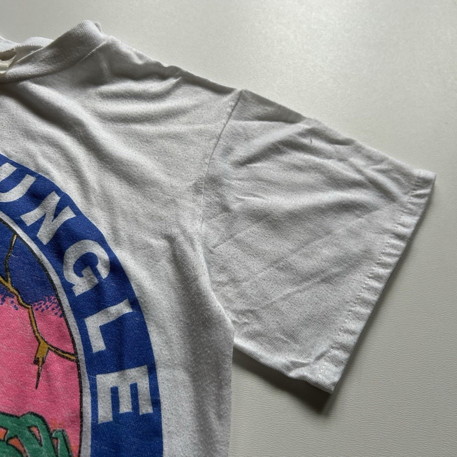 Disney Vintage Mickey Mouse T Shirt XS 80s Disney Jungle Art Rare Size US XS / EU 42 / 0 - 4 Thumbnail