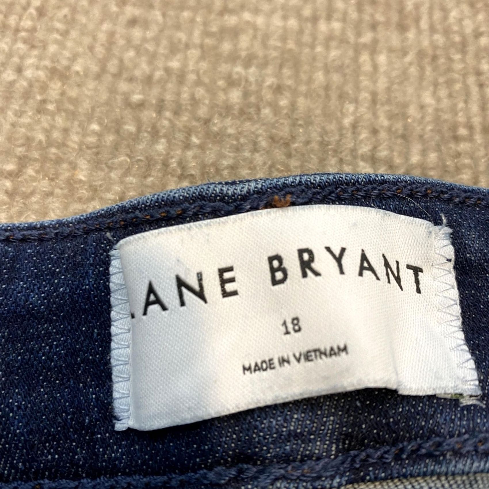 Vintage Lane Bryant Signature Fit Jeans Womens 18 Blue Med Wash Mid Rise Denim Straight 5-Pocket Plus Size Womens Boys Girls Mens Size 40" / US 18 - 3 Thumbnail