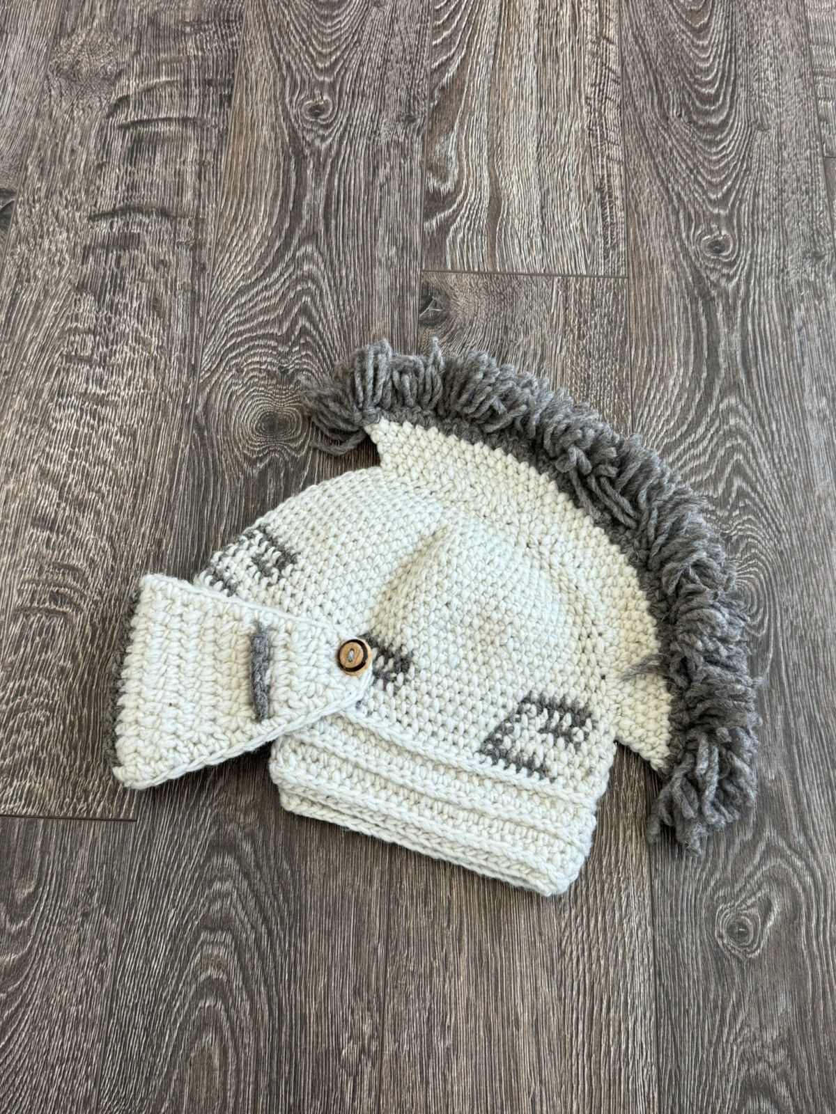 Handmade × Vintage Handmade Knights Helmet Beanie Size ONE SIZE - 2 Thumbnail
